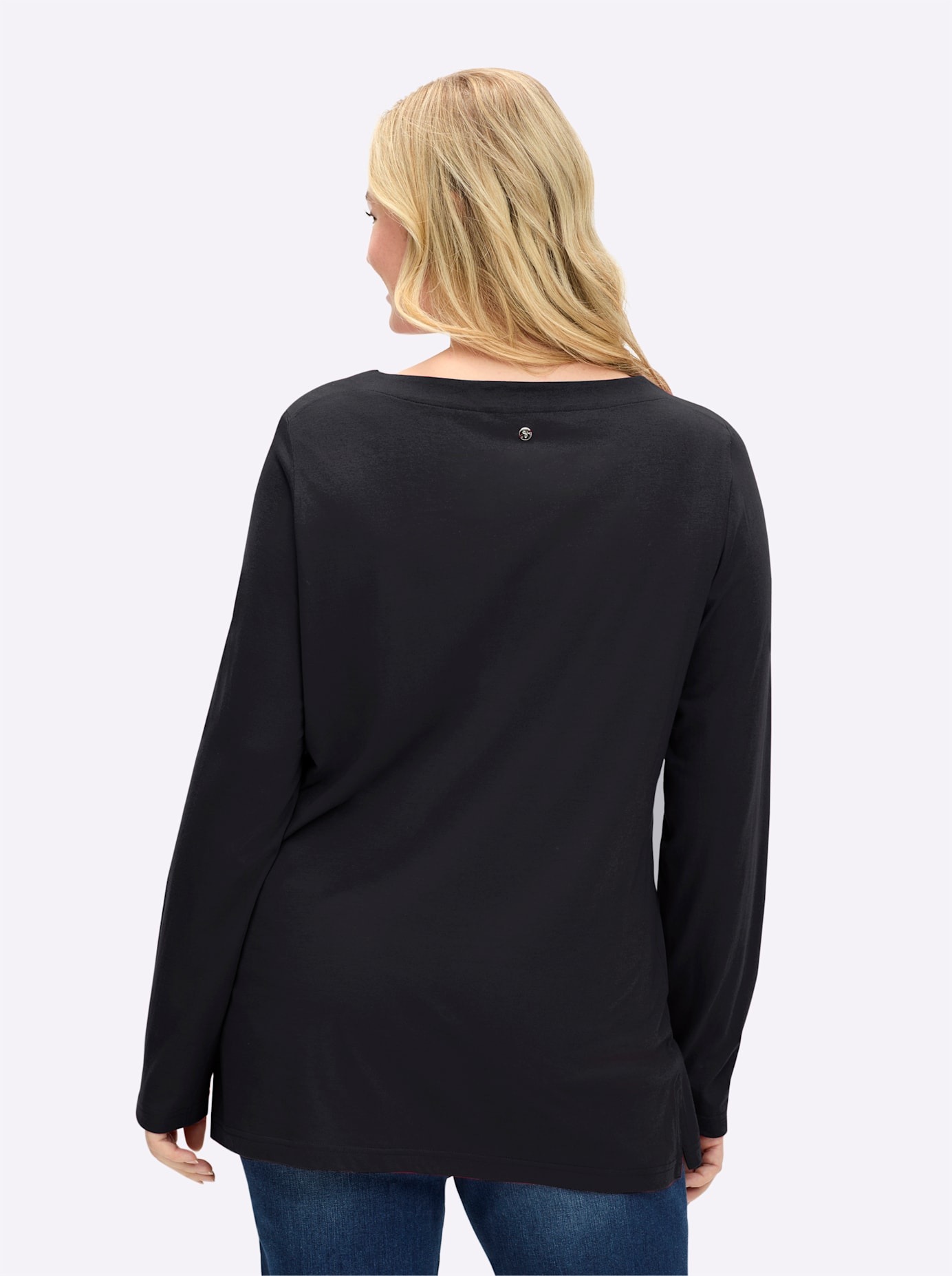 Sheego Langarmshirt "Langarm-Shirt" 1 Stk. günstig online kaufen