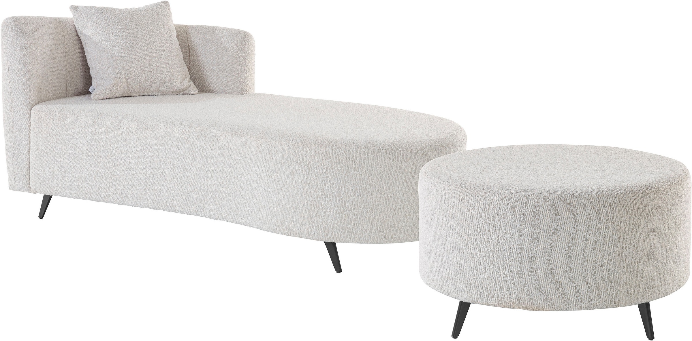 Home affaire Recamiere "Hulby" wahlweise mit und ohne Hocker und Armlehne l günstig online kaufen