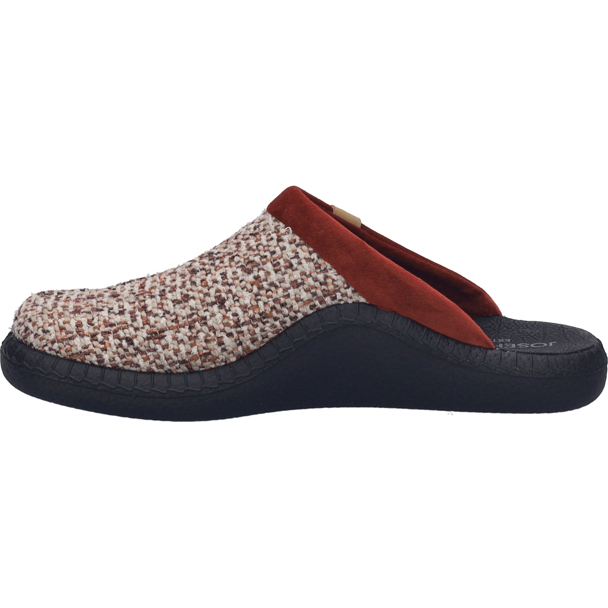 Thumbnail - Josef Seibel Hausschuh "Monaco D 01, bordeaux-kombi"