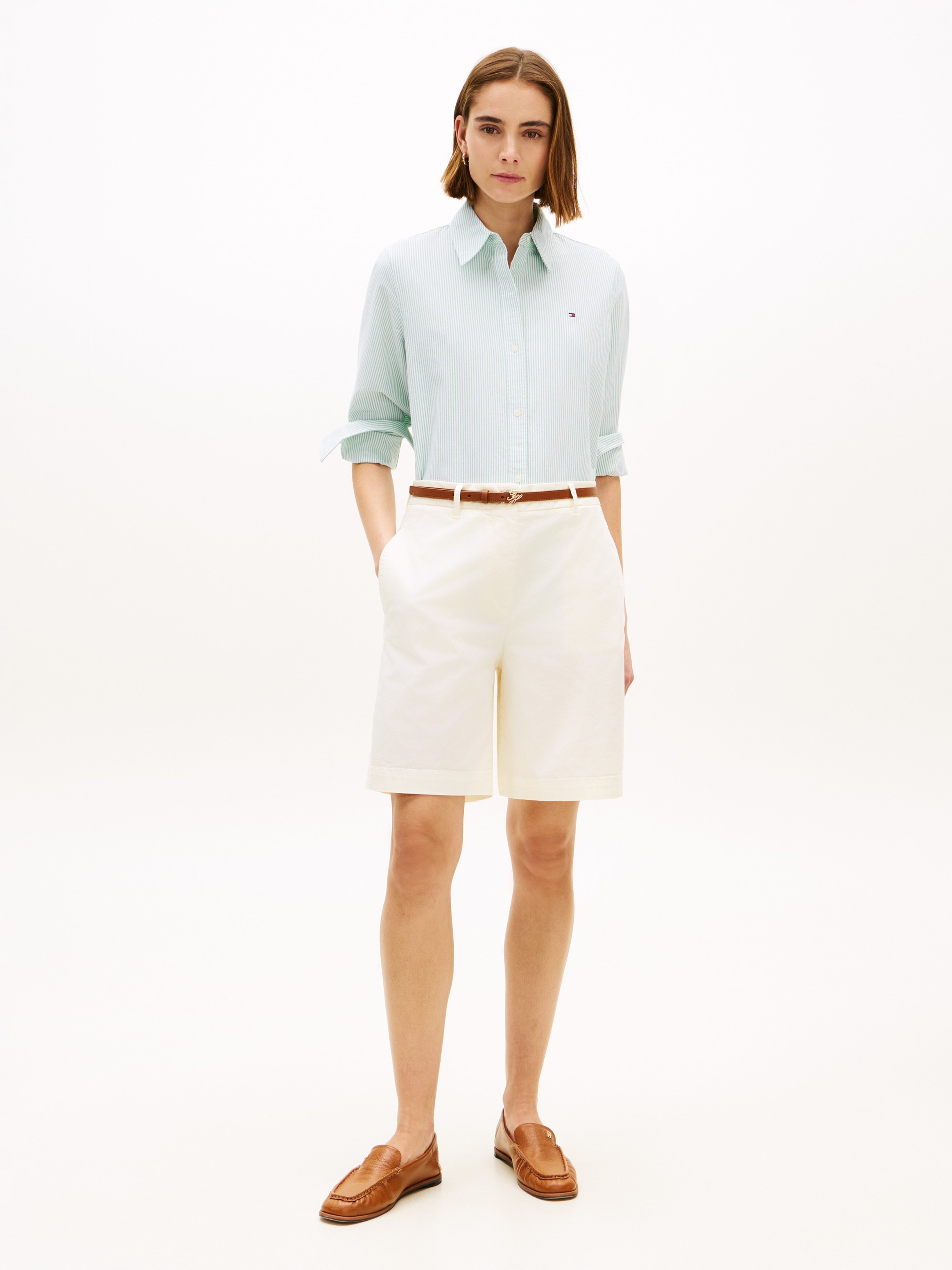 Tommy Hilfiger Chinoshorts »CO GMD BLEND CHINO SHORT«  mit geknöpften Gesäßtaschen, Regular Fit