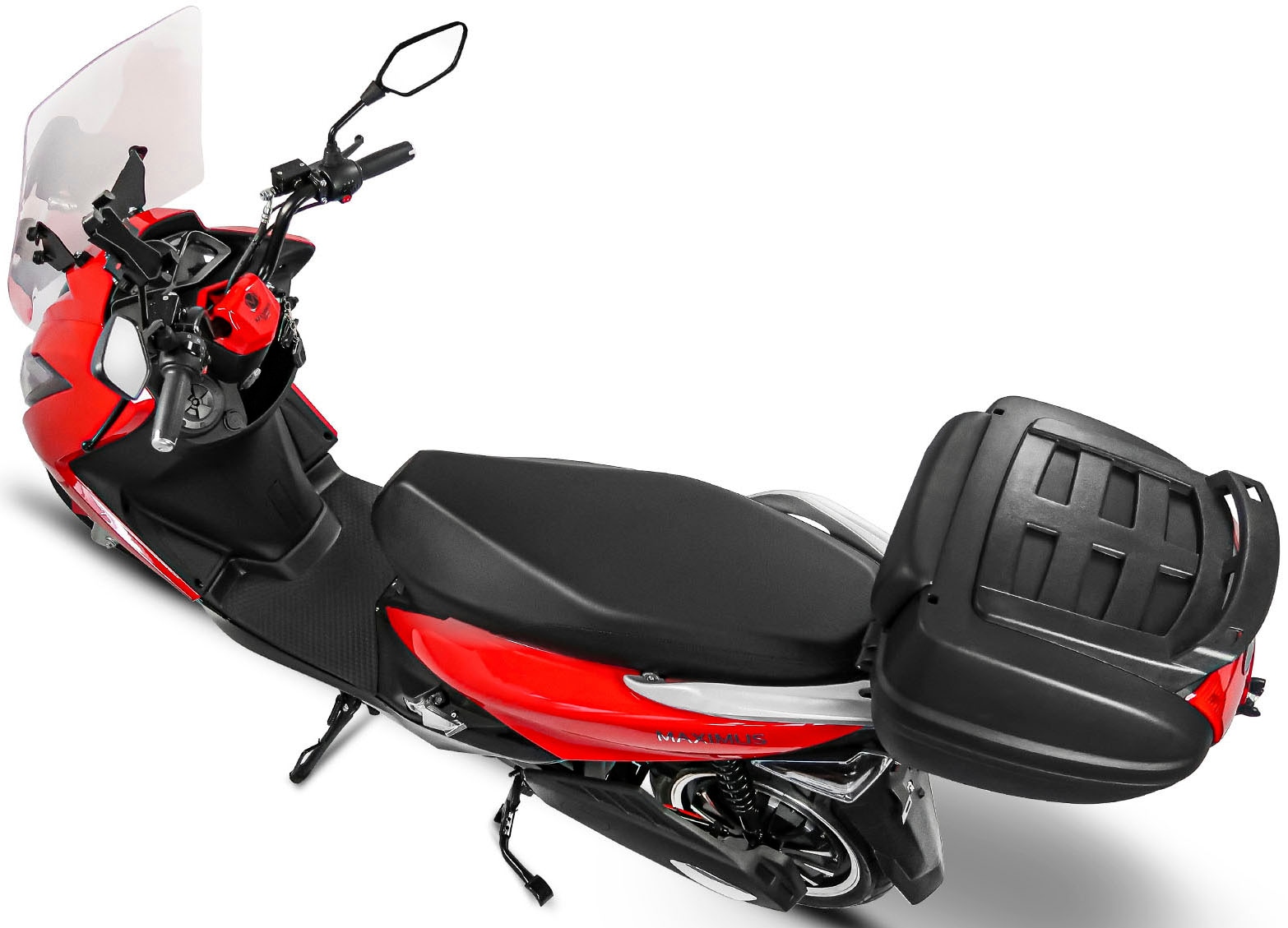 Rolektro E-Motorroller »Maximus MX2-45, 1 Akku«, (mit Topcase), bis zu 84 km Reichweite, mit integr. Alarmanlage