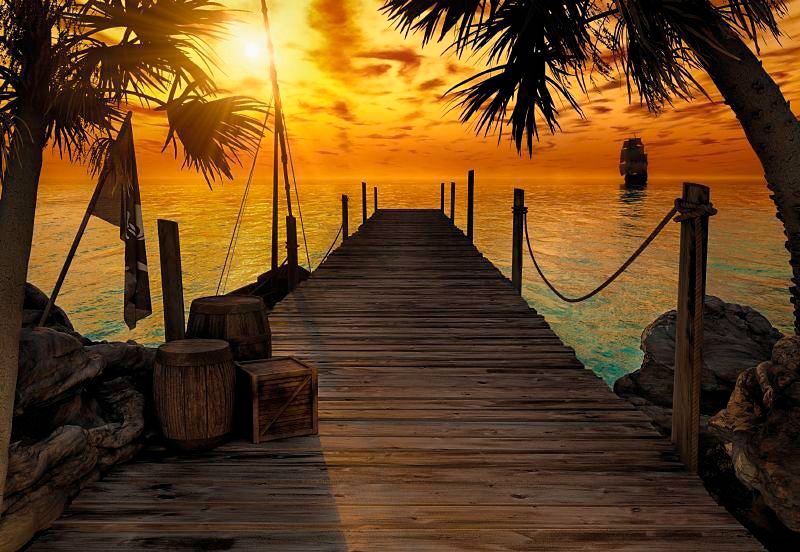 Komar Fototapetas »Treasure Island« 368x254 ...