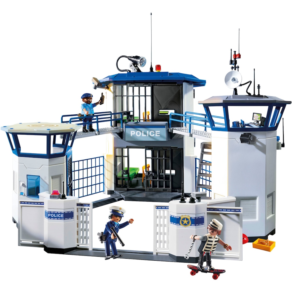 Playmobil® Konstruktions-Spielset »Polizei-Kommandozentrale mit Gefängnis (6872), City Action«, (256 St.), Made in Germany