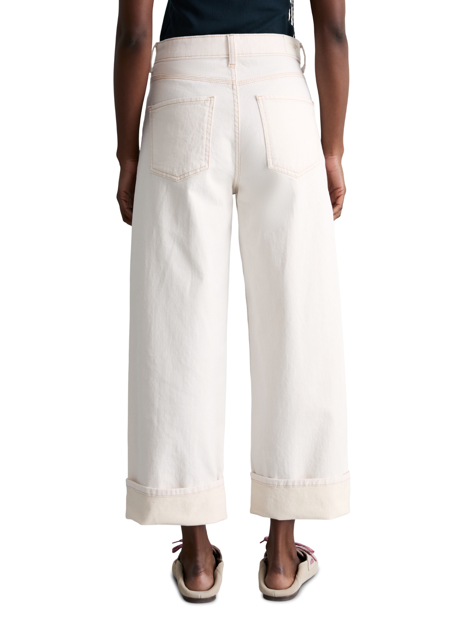 Marc O'Polo DENIM 7/8-Jeans Model Tomma wide aus hochwertigem Stretch-Denim, Hohe Taille