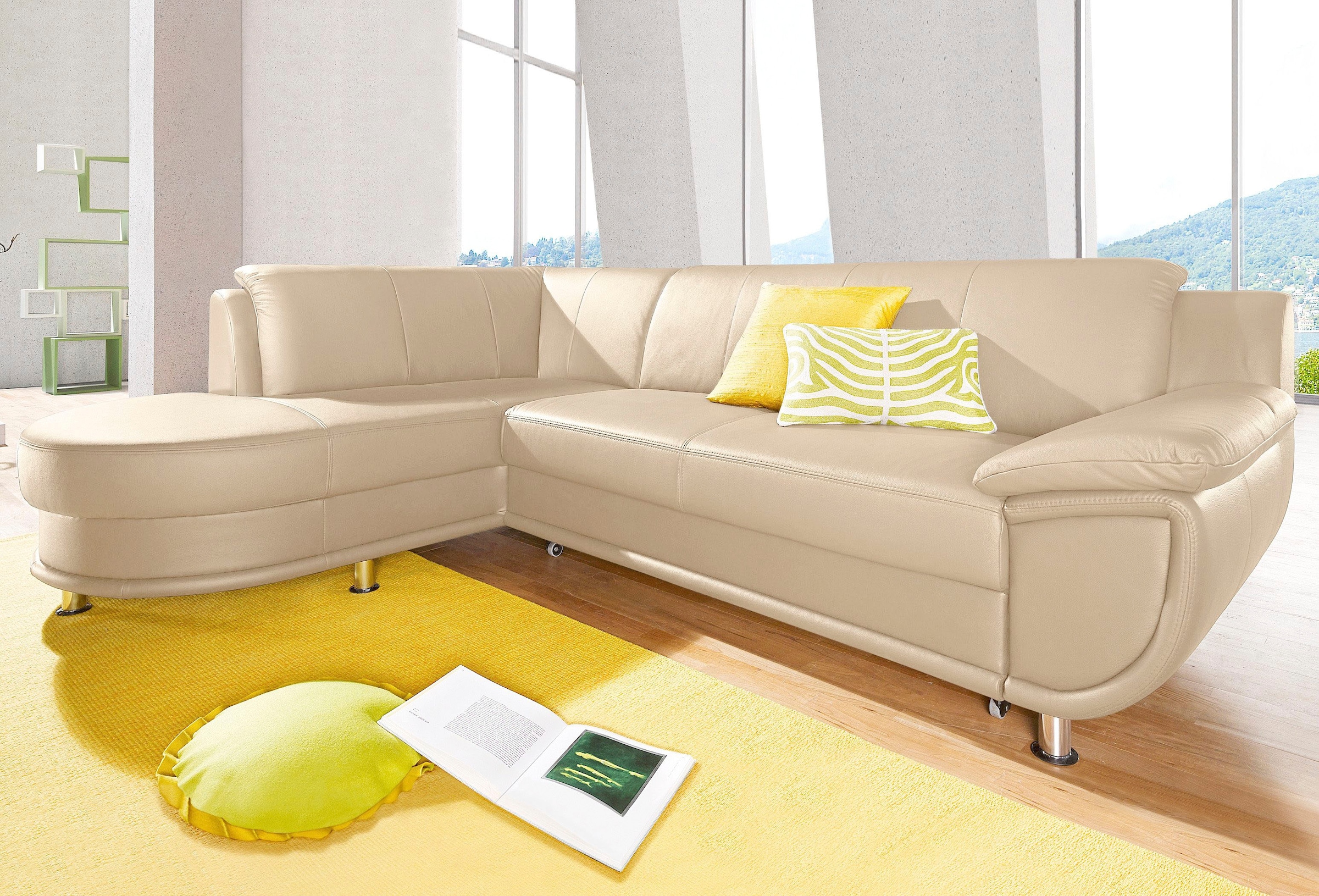 TRENDMANUFAKTUR Ecksofa "Rondo, zeitlos und elegant, bequem, L-Form", wahlw günstig online kaufen
