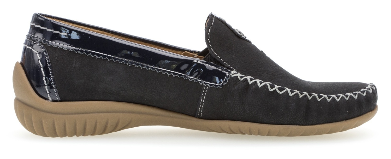 Mokassin GABOR "Mokassin", Damen, Gr. 41, blau, Schuhe Mokassin 3