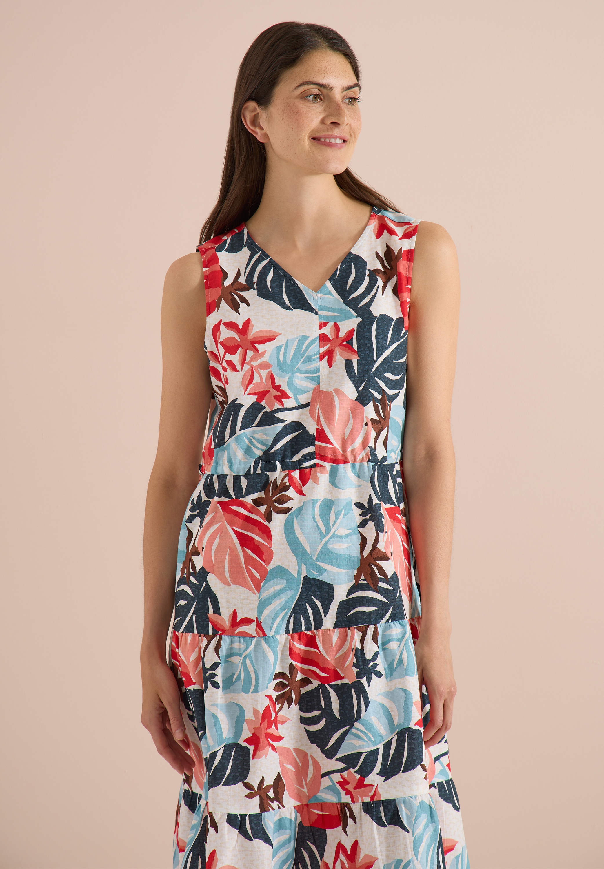 Cecil Midikleid Ohne Taschen mit allover Print