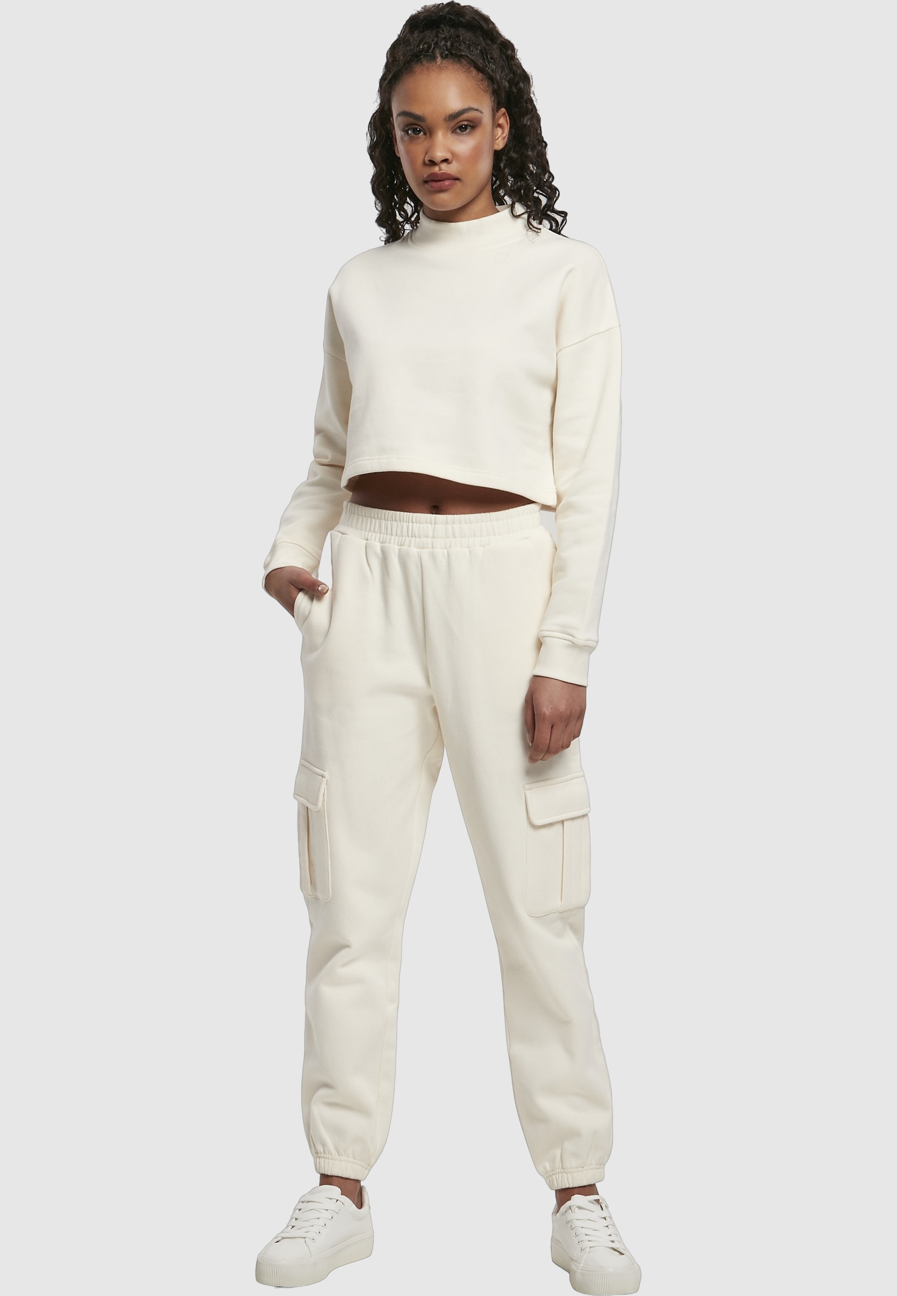 URBAN CLASSICS Jogginghose »Urban Classics Damen Ladies High Waist Cargo Sweat Pants«
