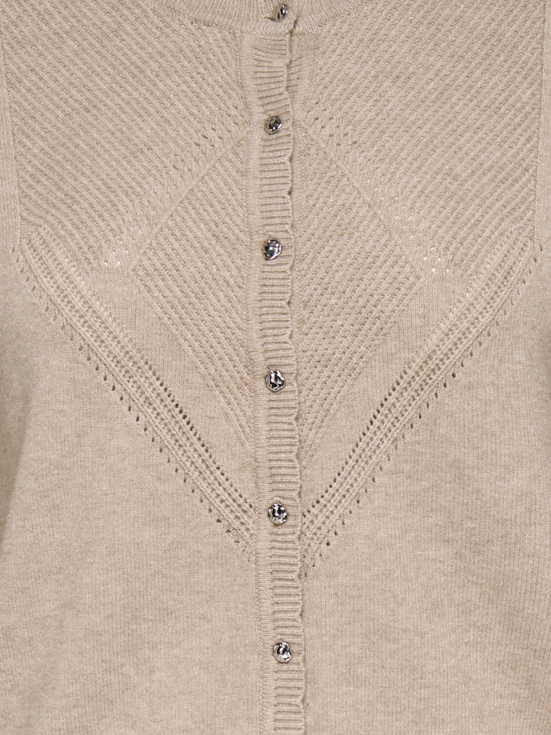 ONLY CARMAKOMA Strickjacke »CARPRINCESS LS O-NECK CARDI NOOS« Viskosemischung