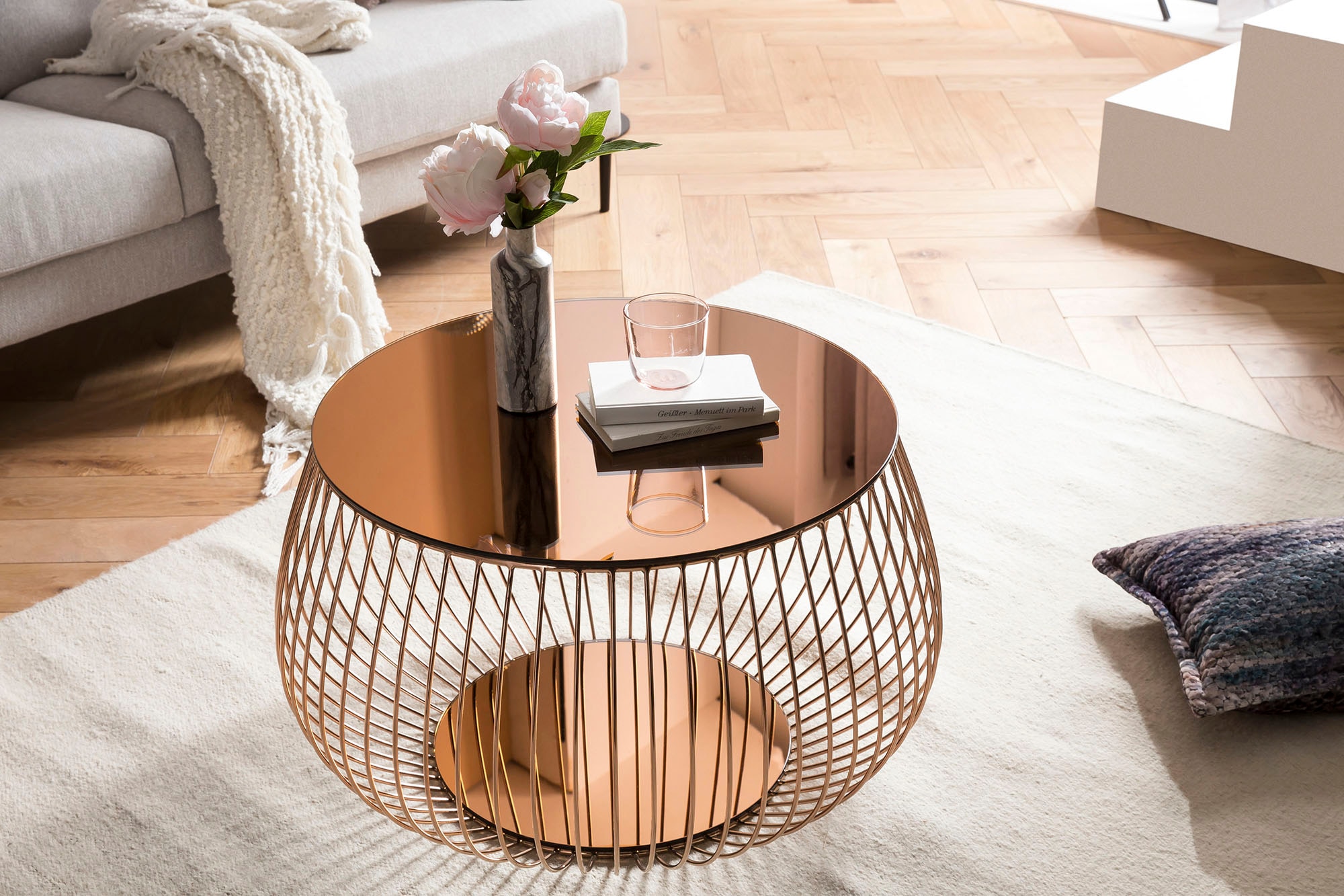 SalesFever Couchtisch "Coffeetable: Stilvolle Wohnzimmer-Ergänzung" Kristal günstig online kaufen