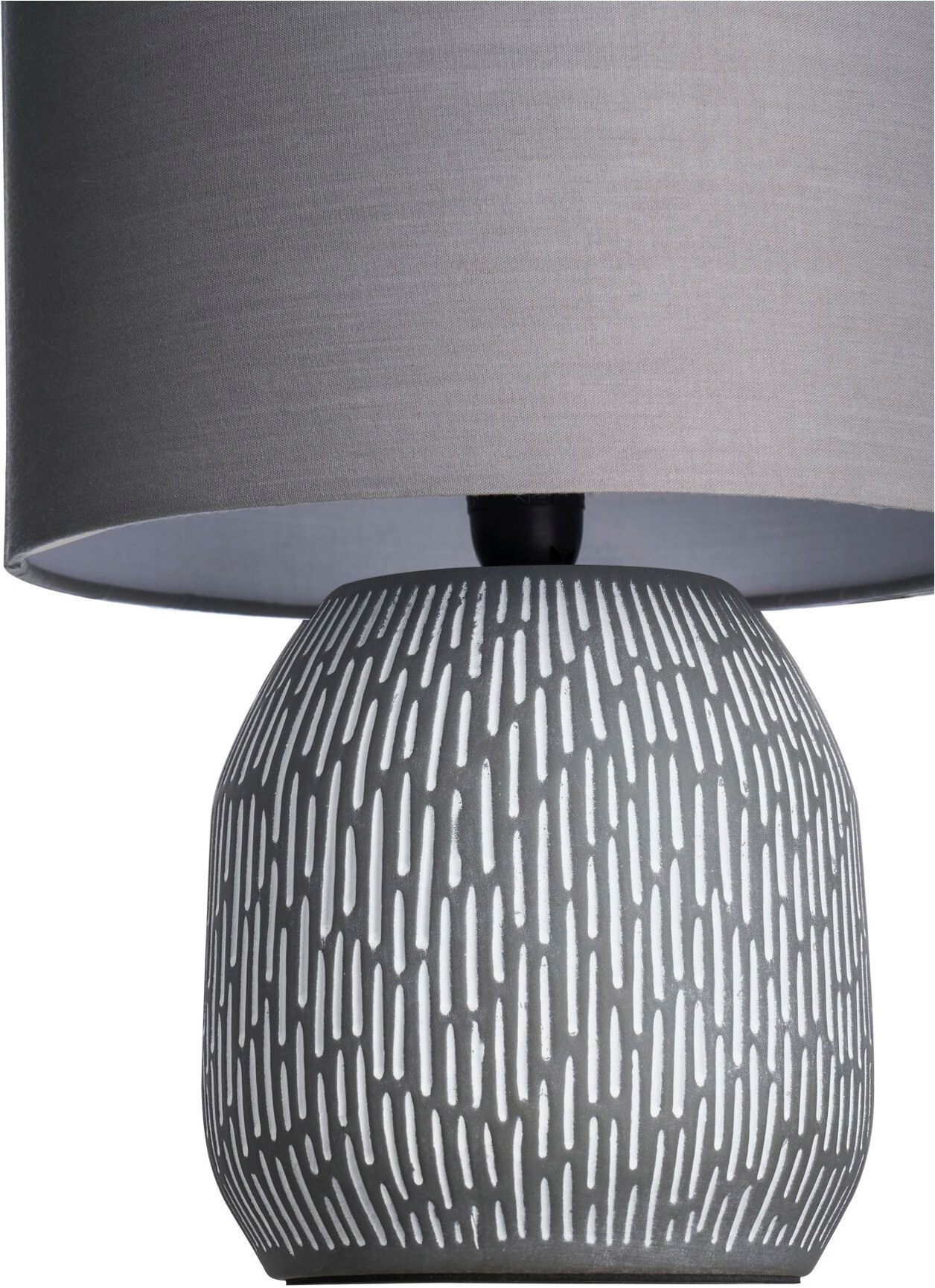 Pauleen Tischleuchte »Playful Glimmer max.20W E14 Steingrau/Beige 230V Stoff/Keramik« E14 1 Stk. IP20