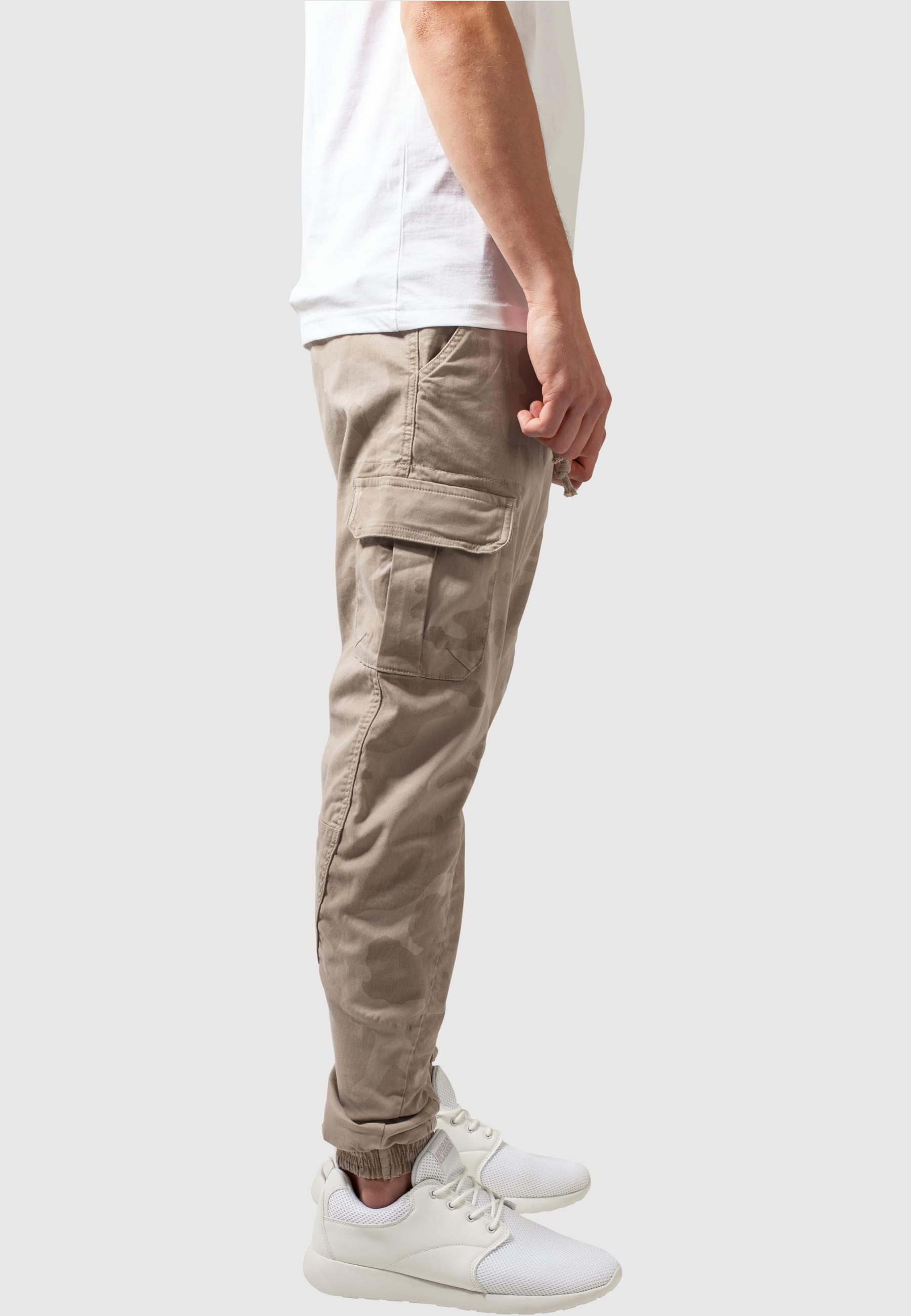 URBAN CLASSICS Cargohose »Urban Classics Herren Camo Cargo Jogging Pants«, (1 tlg.)