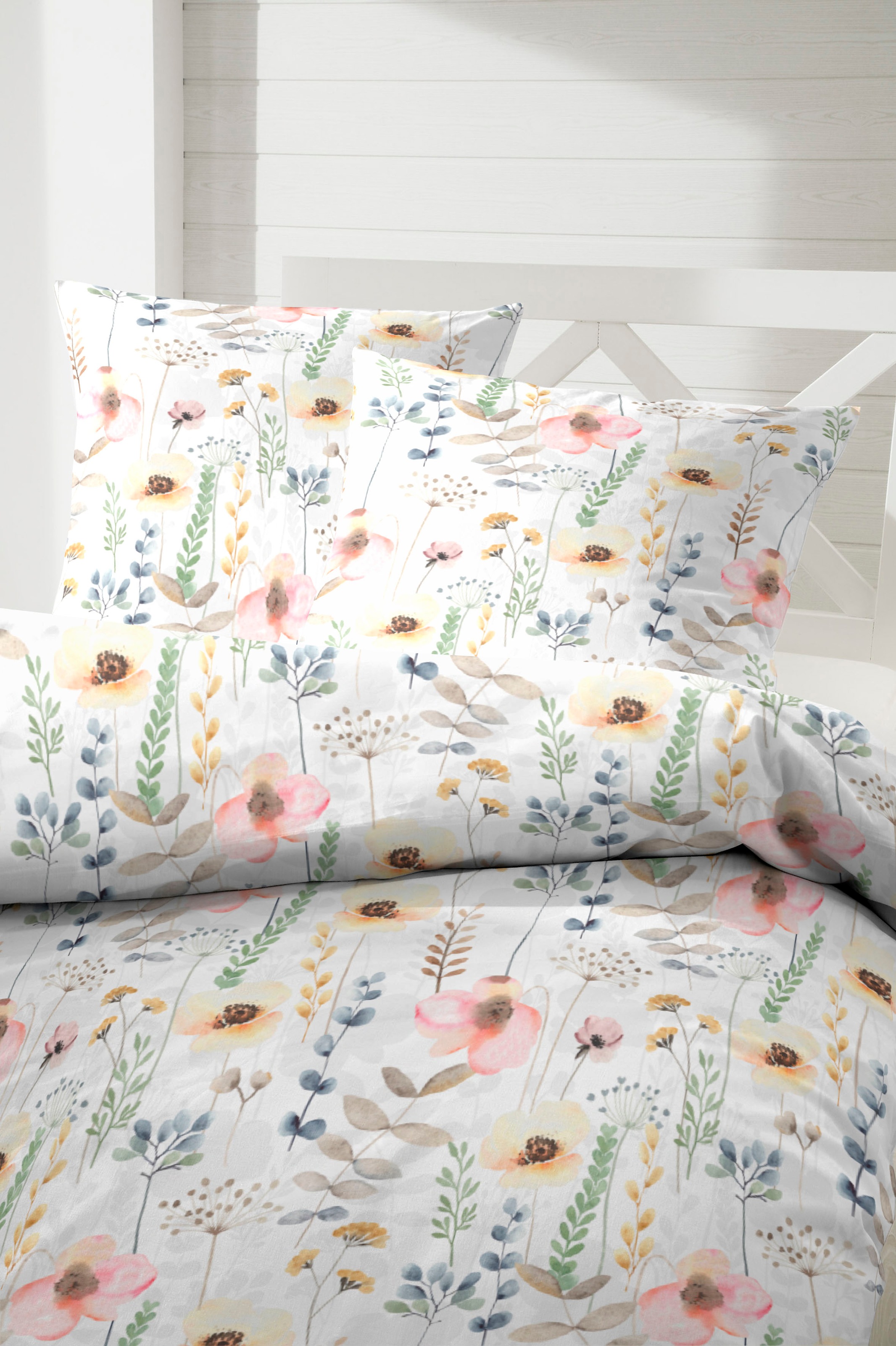 Primera Bettwäsche »Bio-Renforce Bettwäsche Fleur«, mit hübschen Blumenranken
