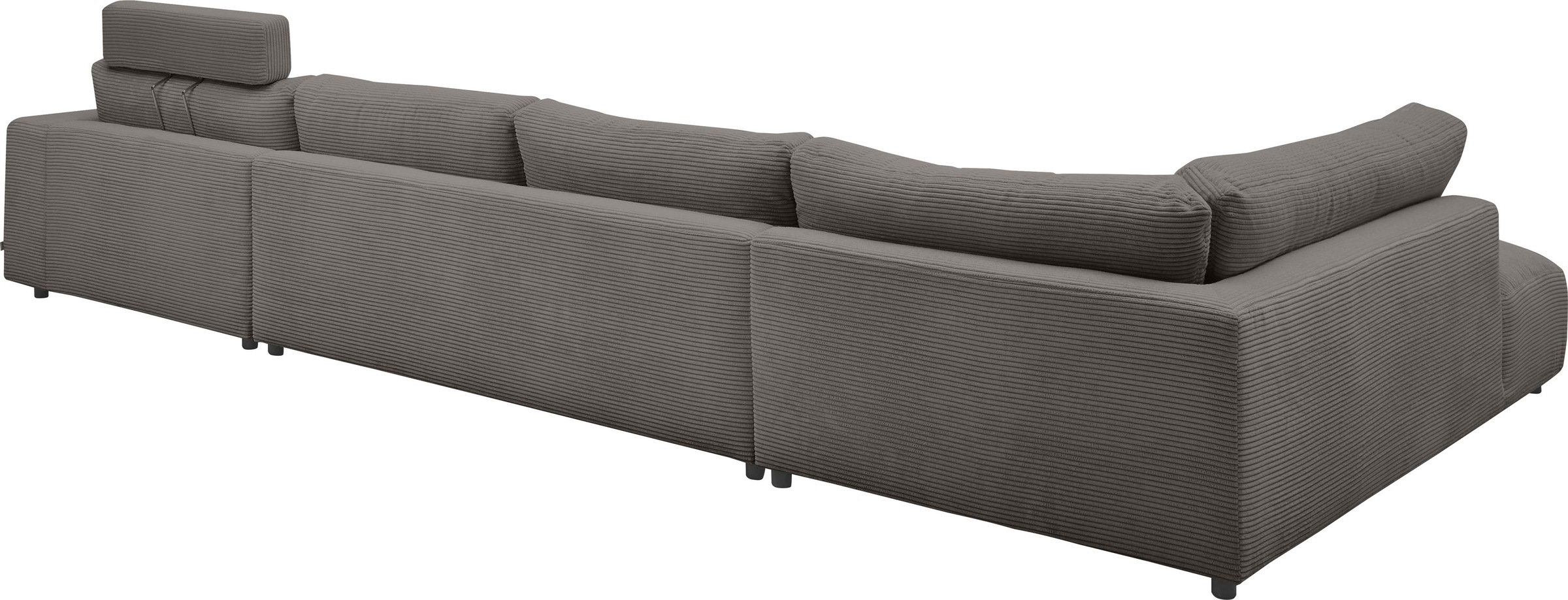 Wohnlandschaft MUSTERRING "Lucia U-Form", grau (dunkelgrau), B:434cm H:81cm T:204cm, Sofas, Wohnlandschaft, Verschiedene Farben, inkl. Kopfstütze, Gesamtbreite 434 cm 3