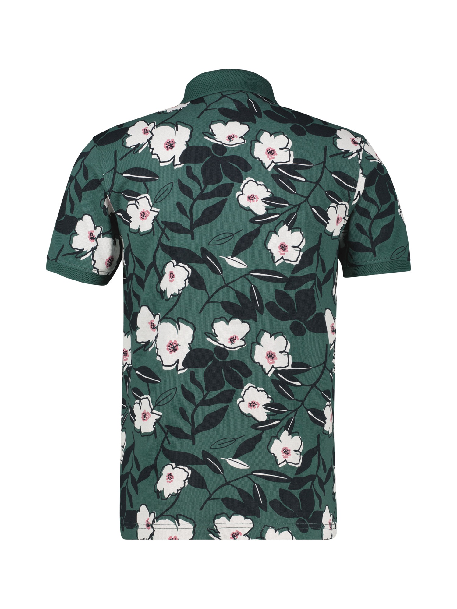 LERROS Poloshirt »Poloshirt mit floralem Print aus 100% Baumwolle«