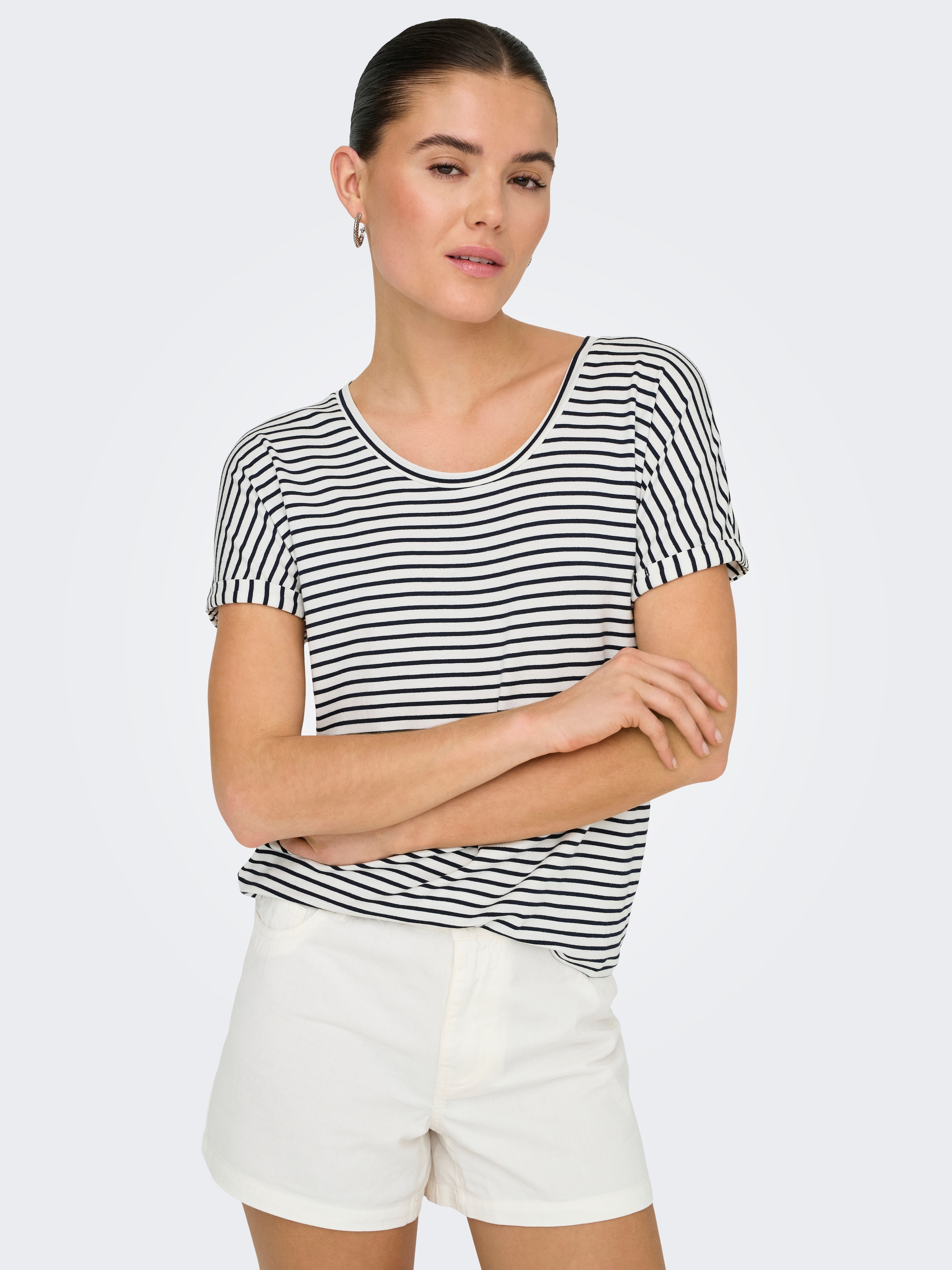JDY "JDYSISSY S/S O-NECK TOP JRS"