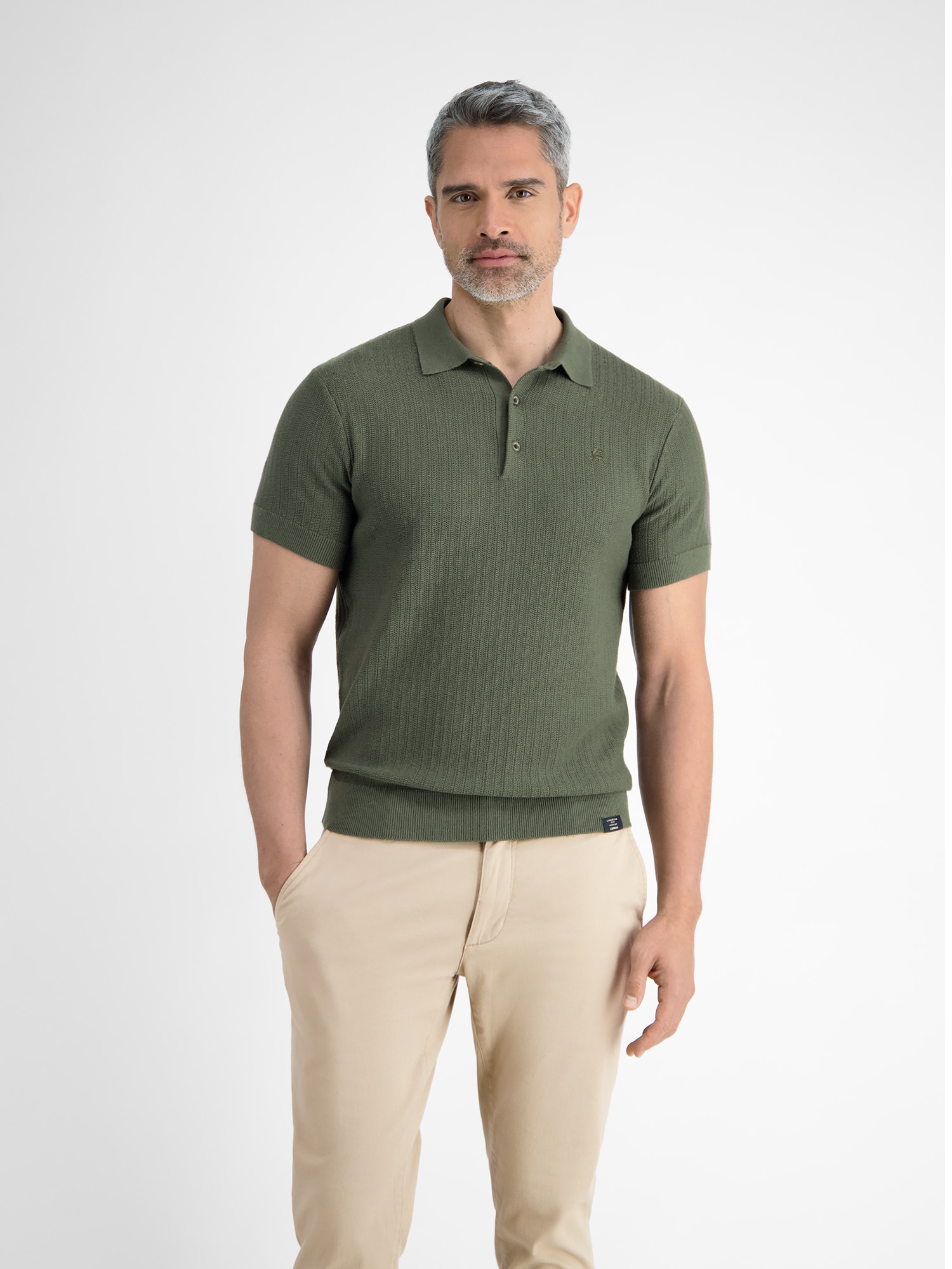 LERROS Poloshirt "LERROS Strick-Polo mit klassisch geknöpftem Kragen" günstig online kaufen