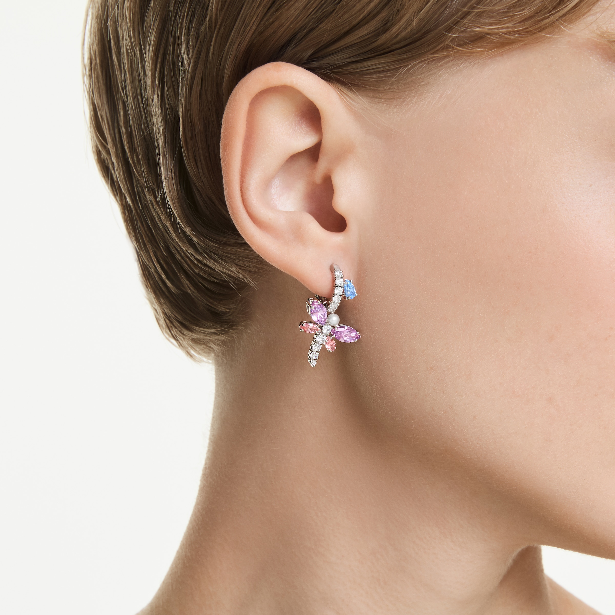 Swarovski Paar Ohrstecker »Schmuck Geschenk 2026 CAPSULE Ohrringe Libelle« mit Swarovski® Kristall - mit Swarovski® Perle