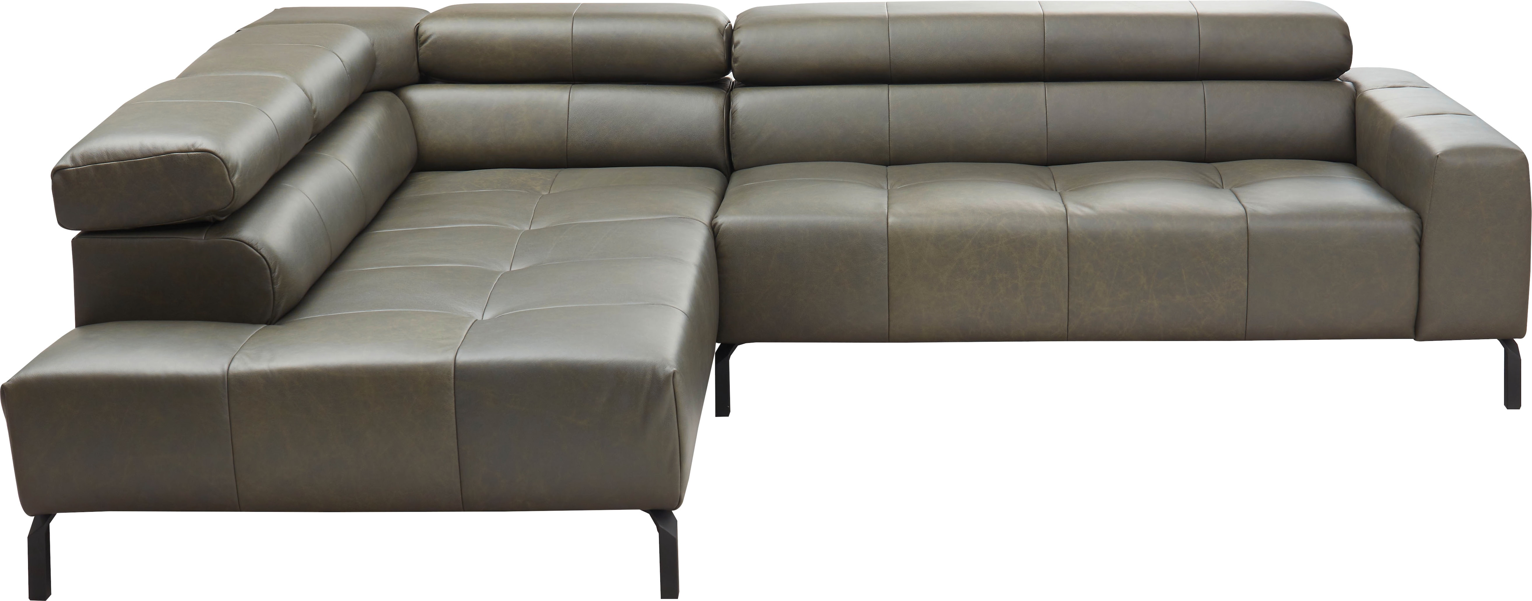 Home affaire Ecksofa "Claya, L-Form, incl. Kopfteilverstellung, Breite 276 cm" wahlweise elektrischer Sitzvorzug