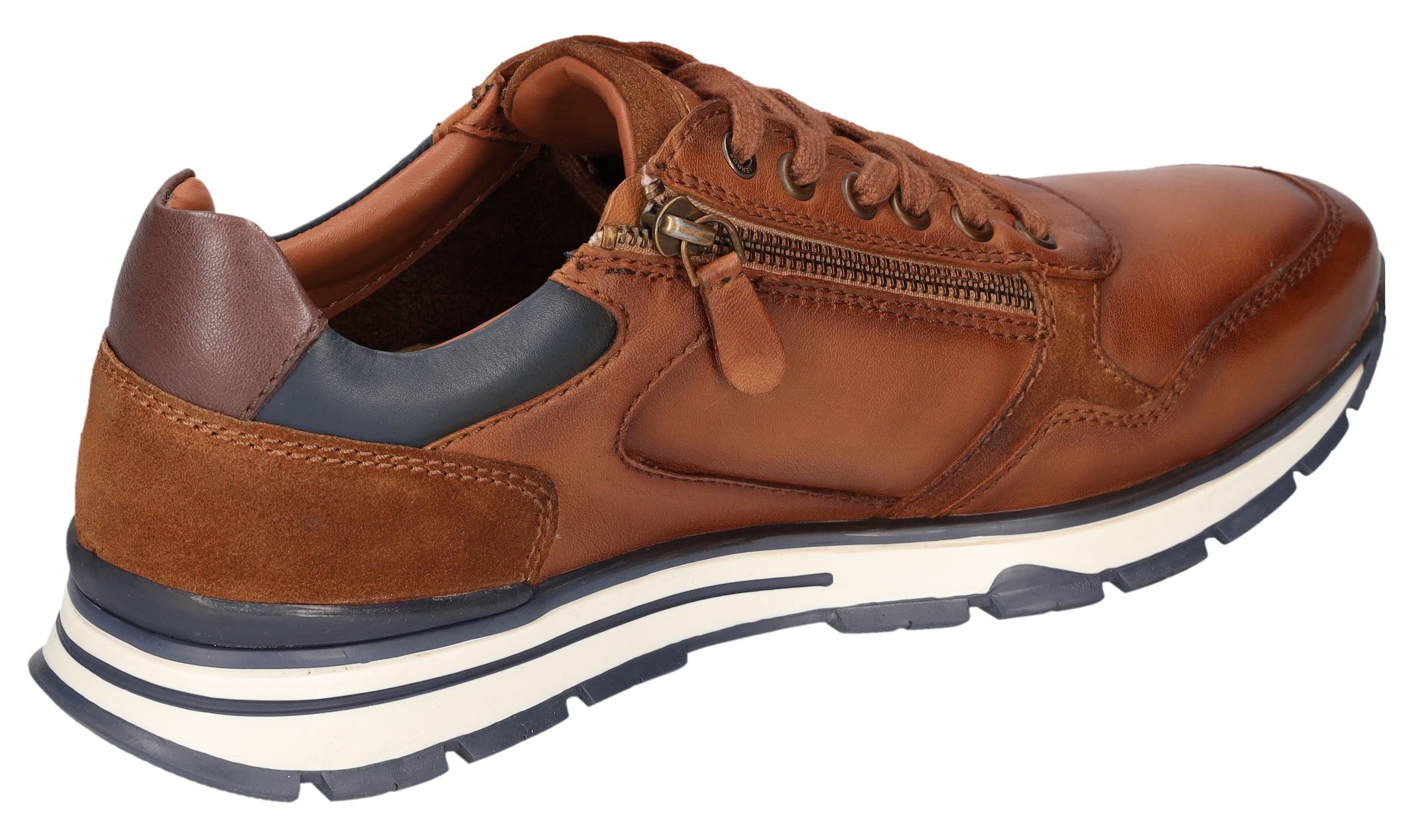 LERROS Sneaker, mit Reißverschluss, Schnürschuh, Freizeitschuh, Halbschuh
