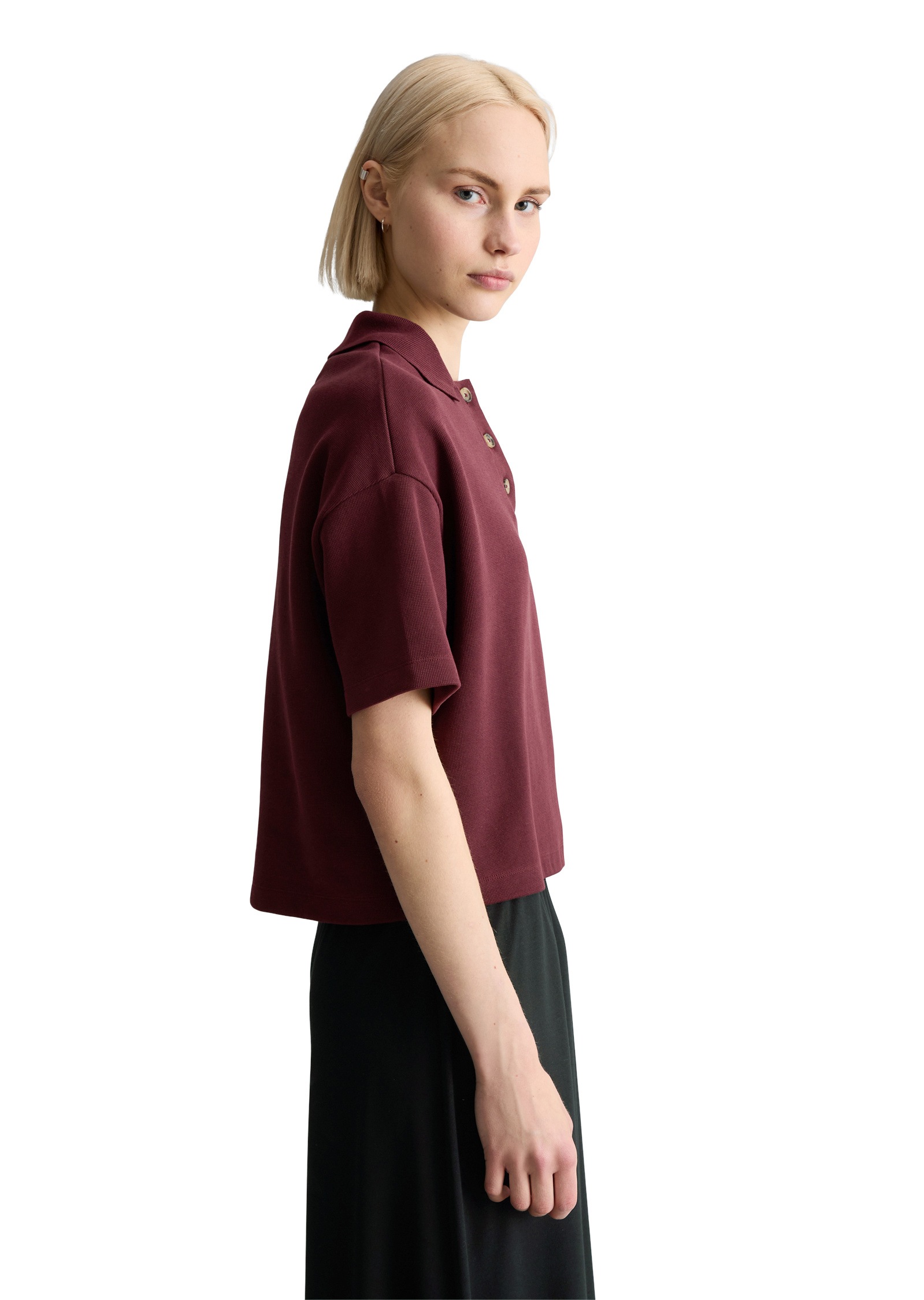 Marc OPolo DENIM Poloshirt "aus weichem Rib-Jersey" günstig online kaufen