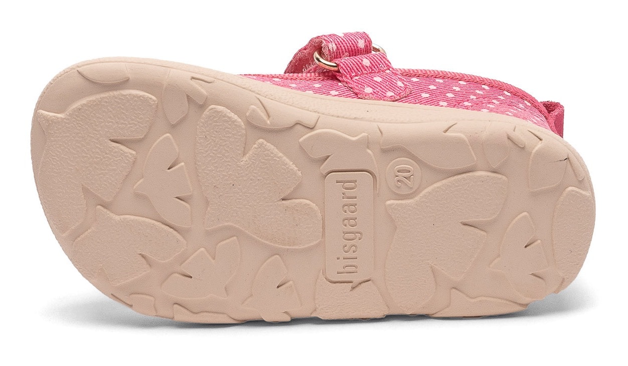 Bisgaard Hausschuh »barefoot ballet Weite: normal«, Ballerina, Barfußschuh, Klettschuh, Größenschablone zum Download