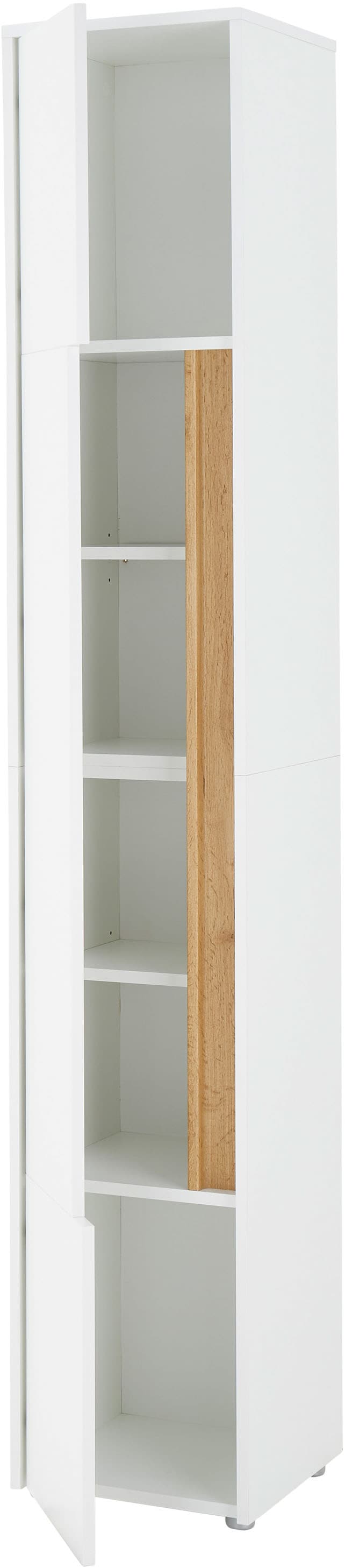 INOSIGN Hochschrank »CITY/GIRON, Badschrank mit Griffmulde, Schrank in zeitlosem Design«, in den Farben Weiß und Anthrazit verfügbar, viel Stauraum