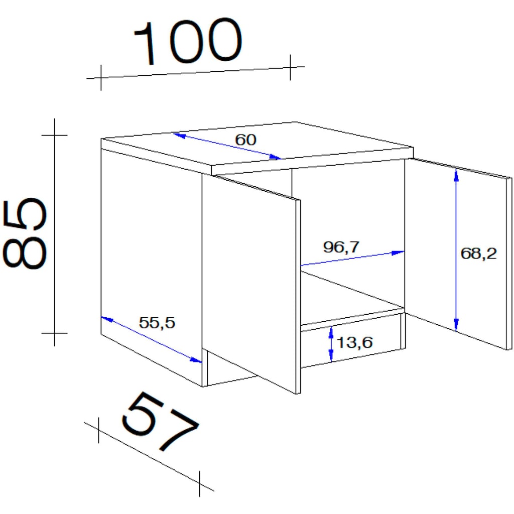 Flex-Well Spülenschrank »Nano«