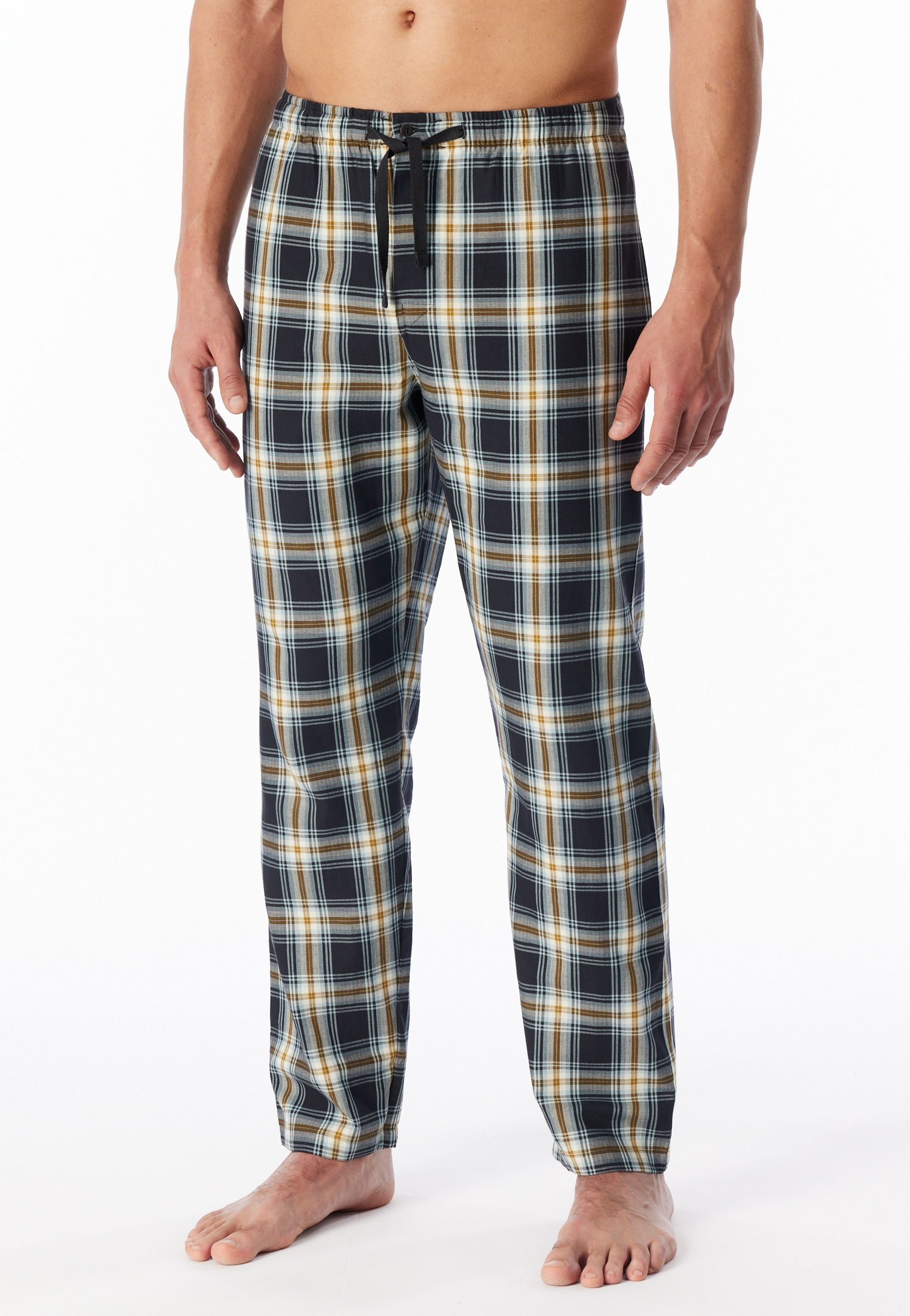 Schiesser Pyjamahose »Mix + Relax«  funktionale Knopfleiste, Bindeband, seitliche Taschen