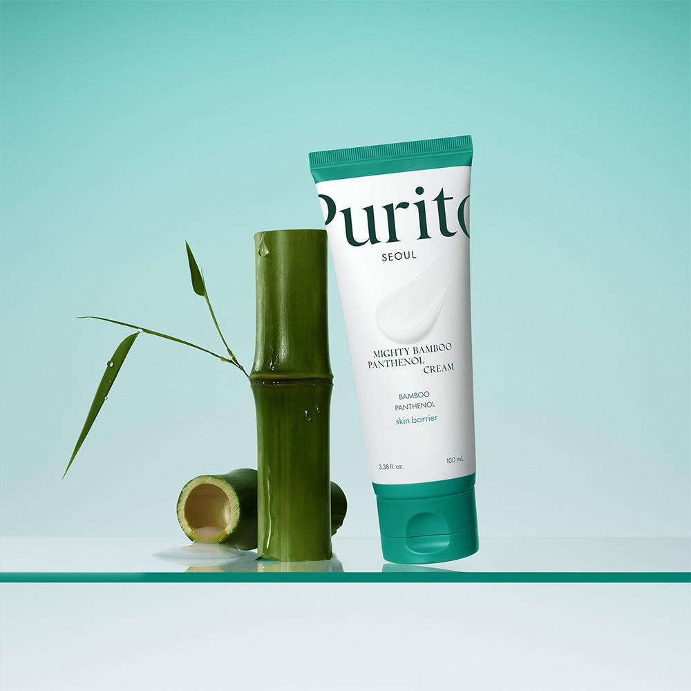 PURITO Feuchtigkeitscreme "MIGHTY BAMBOO PANTHENOL CREAM", 100mltransparent, Hautpflegemittel, Koreanischer Bambusextrakt spendet langanhaltende