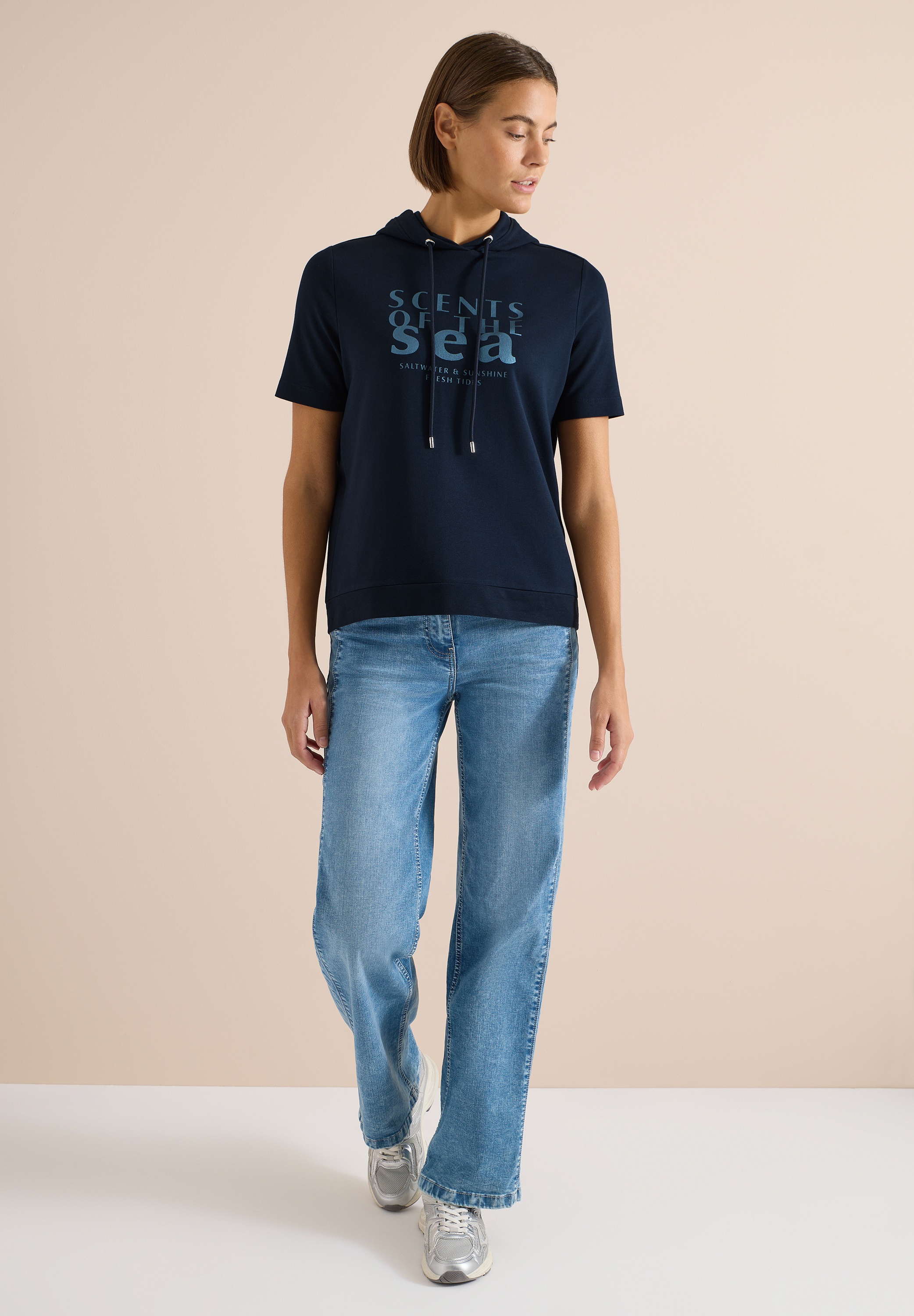 Cecil Kapuzenshirt mit Kapuze mit Tunnelzugband