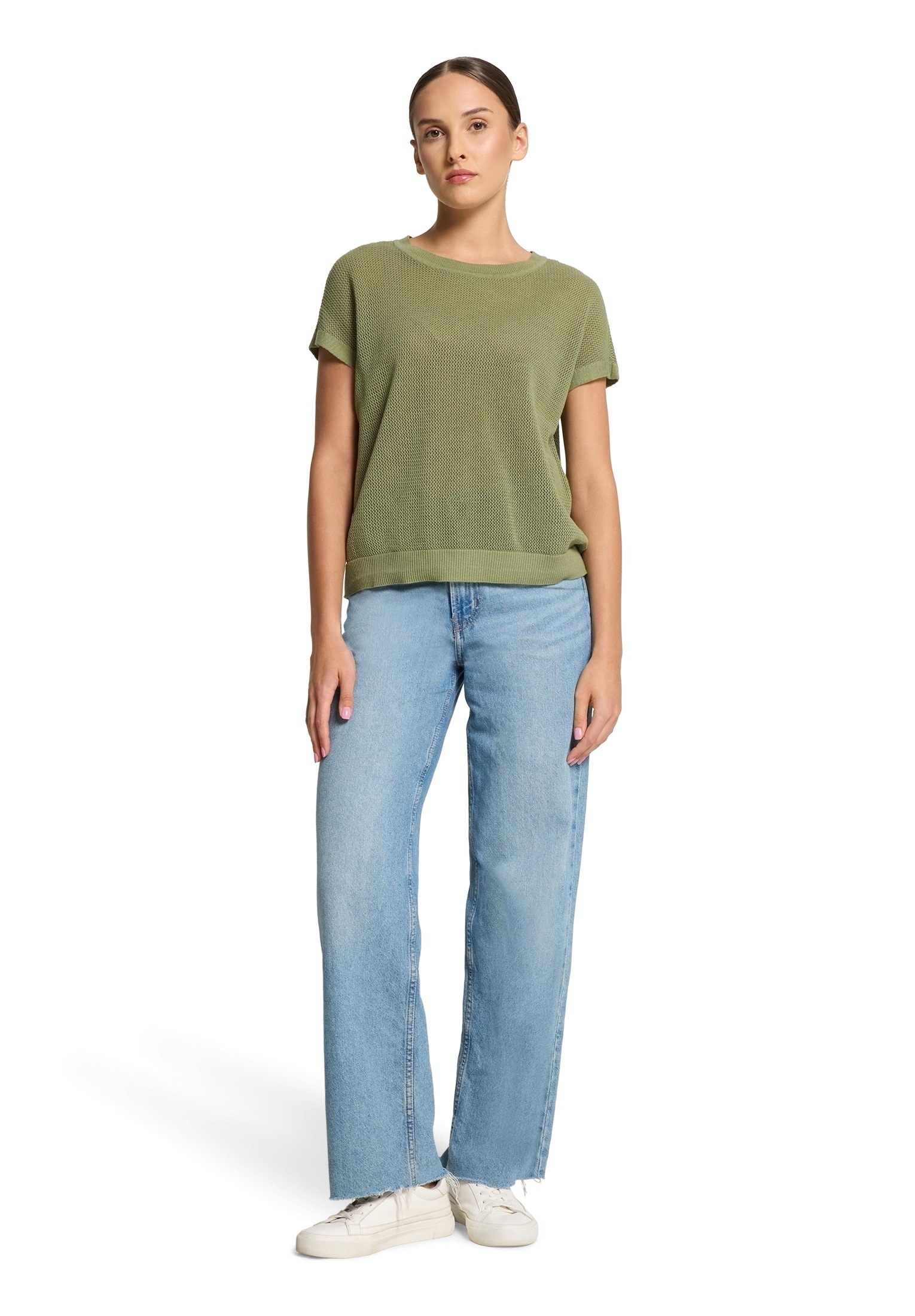 Betty Barclay Stricktop »Betty Barclay Damen Lochstrick-Pullover ohne Arm«