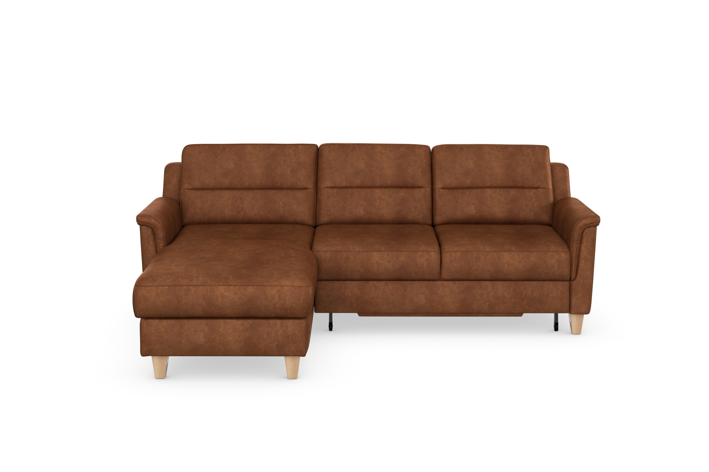 sit&more Ecksofa »Farö L-Form«, inklusive Federkern, wahlweise mit Bettfunktion und Bettkasten