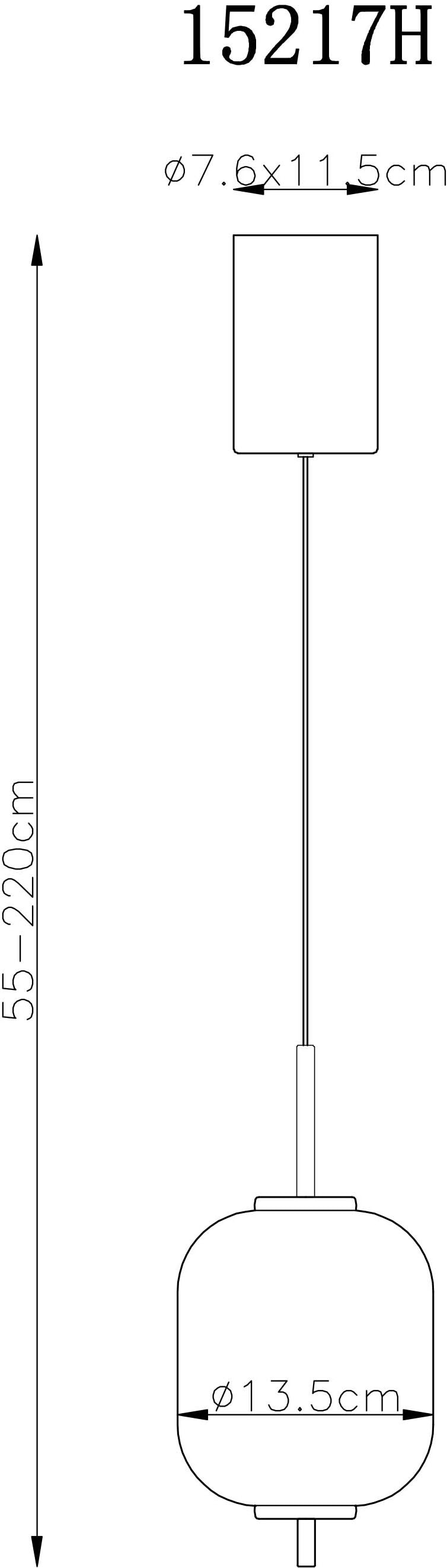 GLOBO LIGHTING LED Pendelleuchte »EWALD«, Leuchtmittel LED-Modul | LED fest integriert, Hängelampe/Hängeleuchte/Glas opal/höhenverstellbar/messingfarben