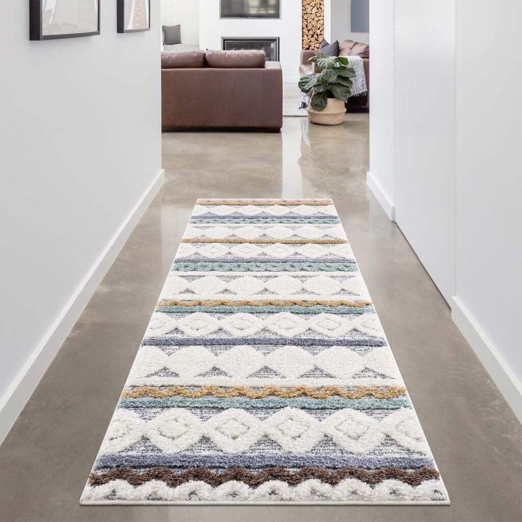 Carpet City Hochflor-Teppich "Focus 3013" rechteckig 20 mm Höhe Läufer, Boh günstig online kaufen