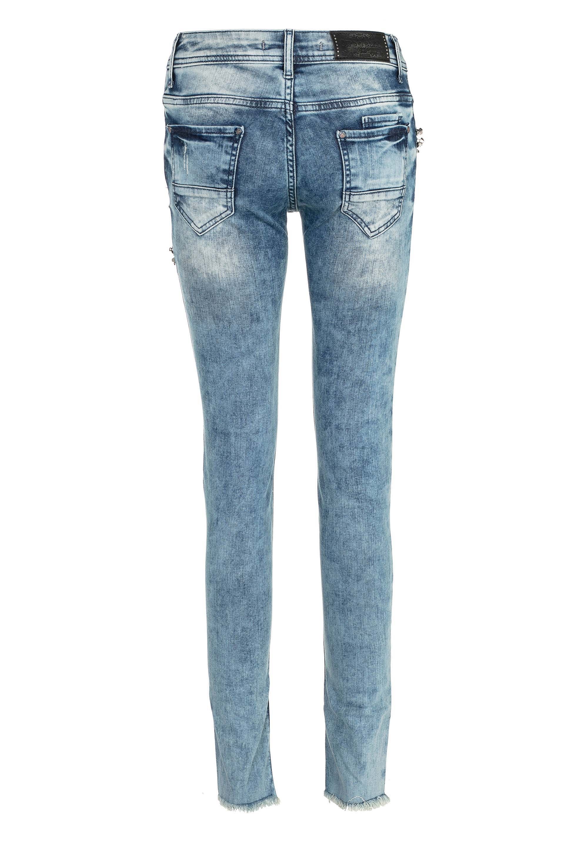 Cipo & Baxx Slim-fit-Jeans, im stylishen Patched-Up-Look