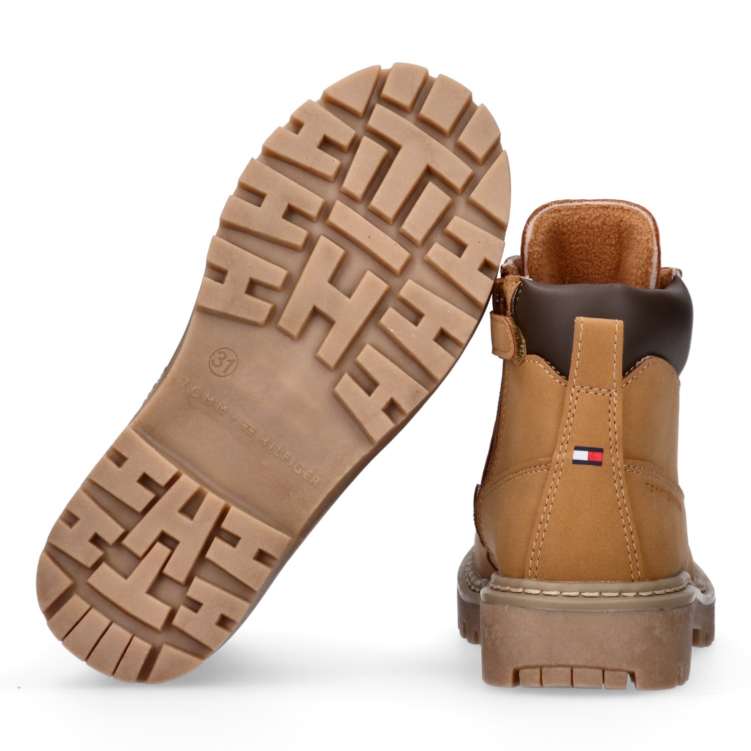 Tommy Hilfiger Schnürboots, Chunky Boots, Winterboots mit Blockabsatz