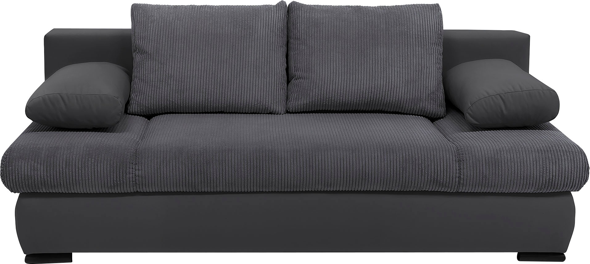 COLLECTION AB Schlafsofa "Chicago, B: 200 cm, Liegefl. 146x200 cm" Schlaffunktion, Bettkasten & 2 Armlehnenkissen, Federkern