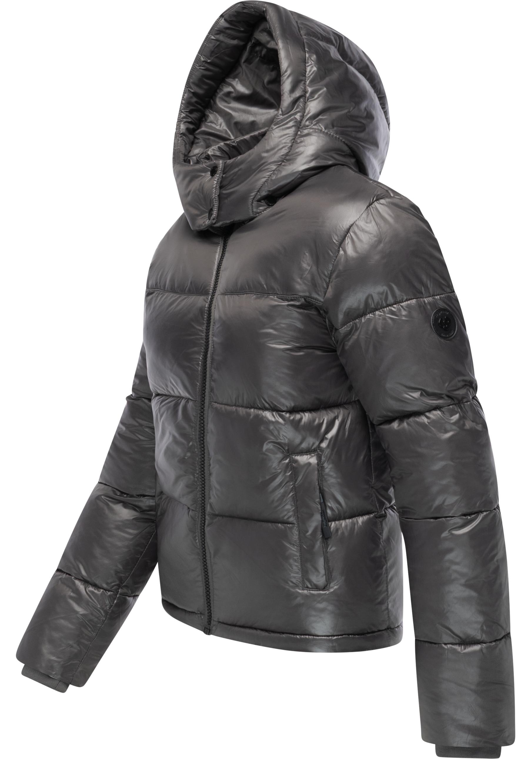 Ragwear Steppjacke »Roobie II«, mit Kapuze, Matt glänzende Damen Winterjacke mit Kapuze
