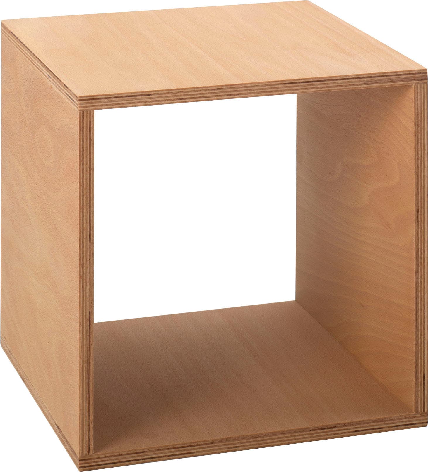 Beistelltisch »Tojo-cube«, aus Buche Multiplex, geölt, Maße (35/35/35 cm)