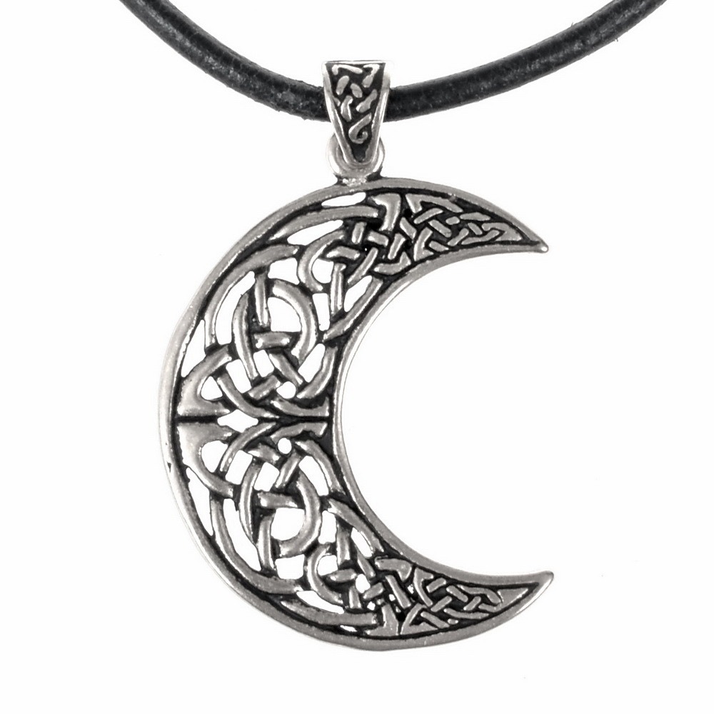 Adelia´s Amulett »Keltischer Anhänger / Amulett Keltisches Mond Amulett«, World of the Vikings