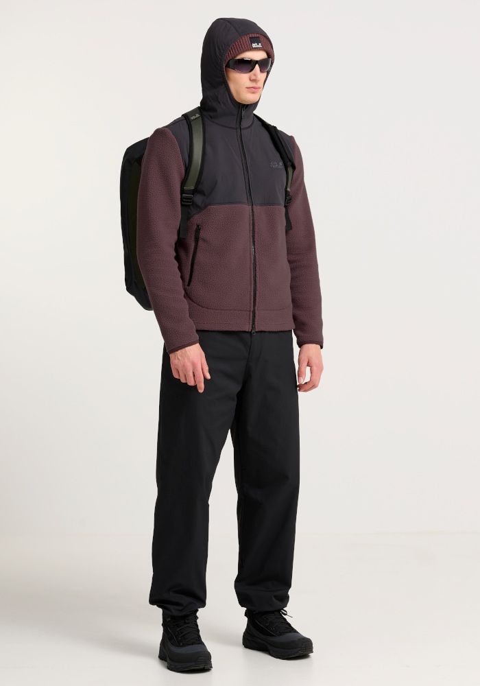 Jack Wolfskin Fleecejacke »LITE CURL HOODED FZ M« mit Kapuze Kapuzenjacke, warm, Sherpa-Fleece
