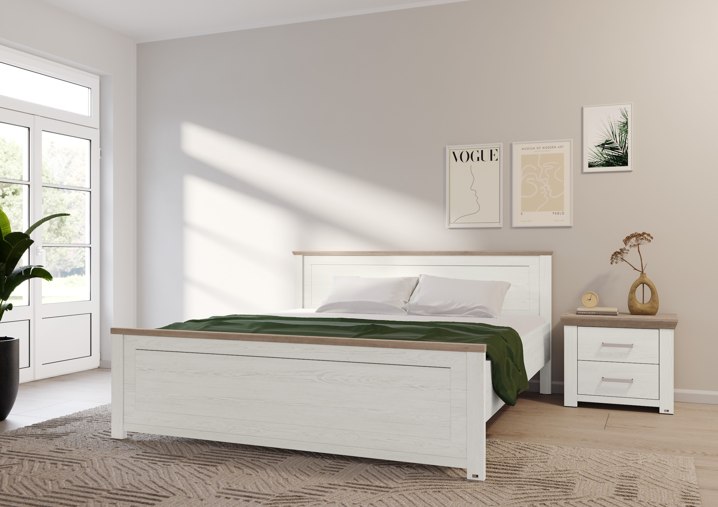 set one by Musterring Bett "York Schlafen" 1 Stk. tlg. Doppelbett 180 x 200 günstig online kaufen