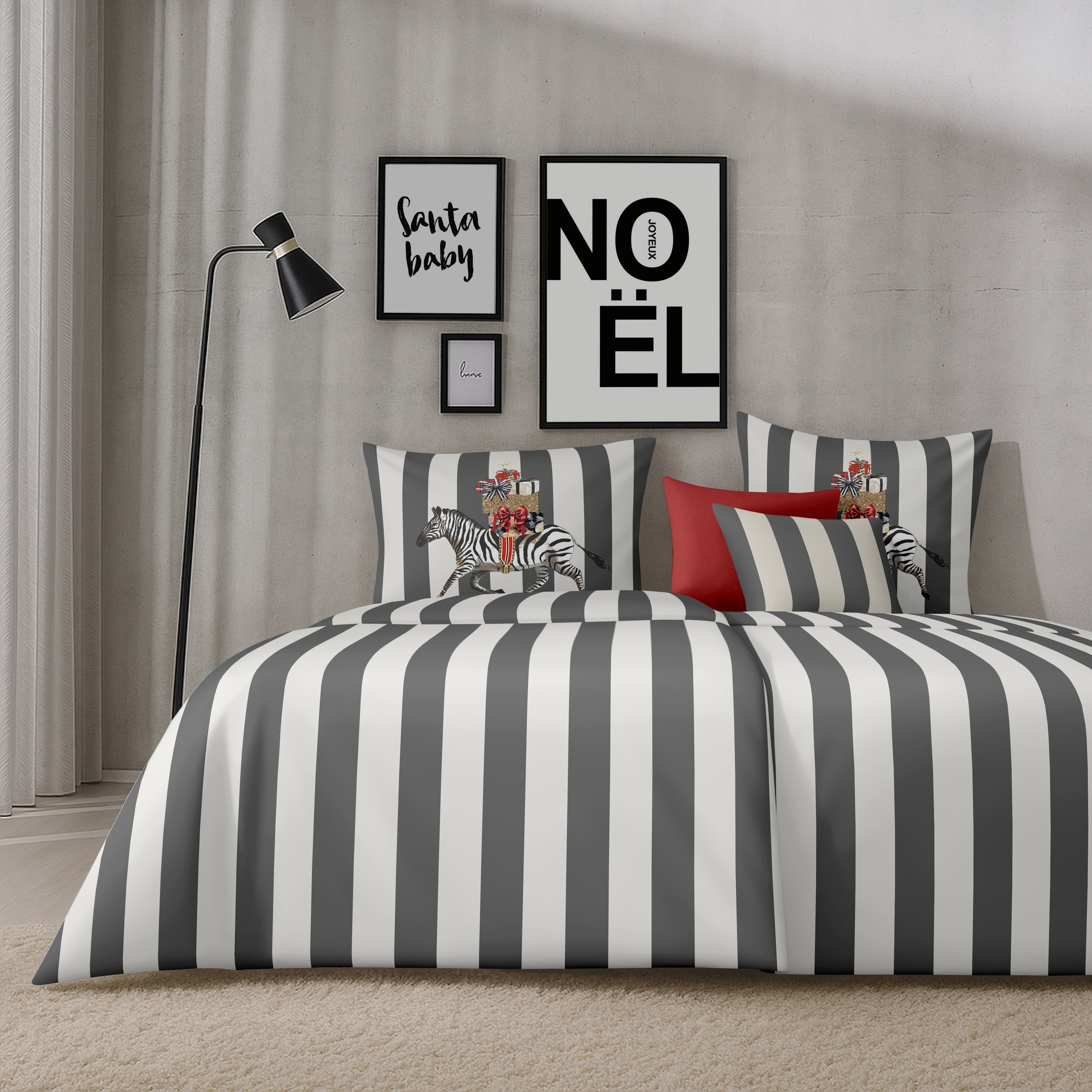 APELT Bettwäsche "Pepe" 2 Bettwäsche-Set mit Reißverschluss, Baumwoll-Satin, Digitaldruck