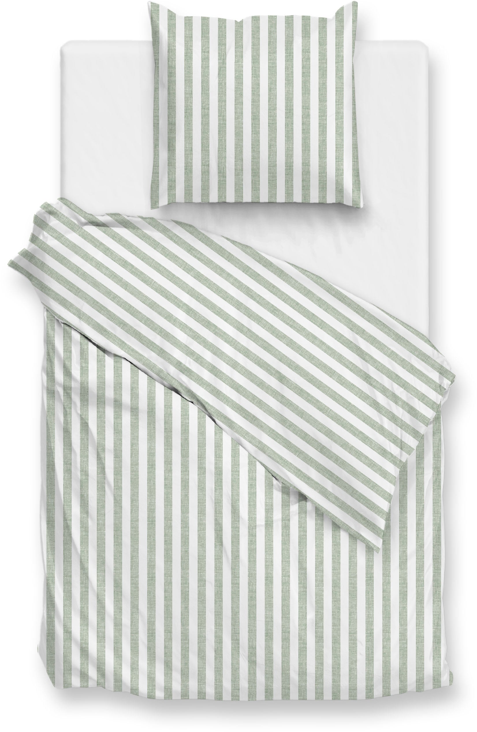 ZO HOME Bettwäsche "Banda-di-Lino" 2 Stk. tlg. Bettwäsche aus 100% Baumwoll günstig online kaufen