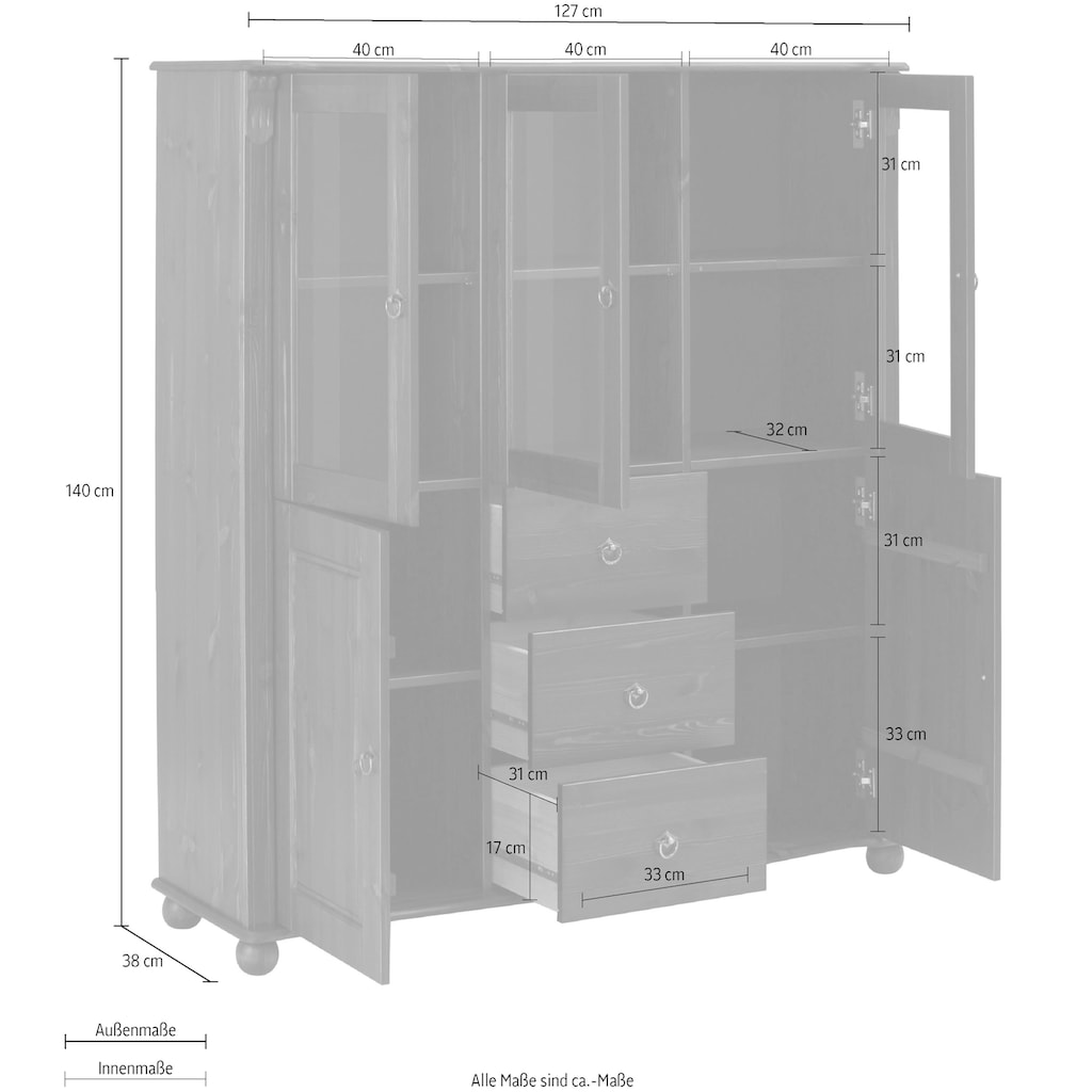 Home affaire Highboard »Ferrera«