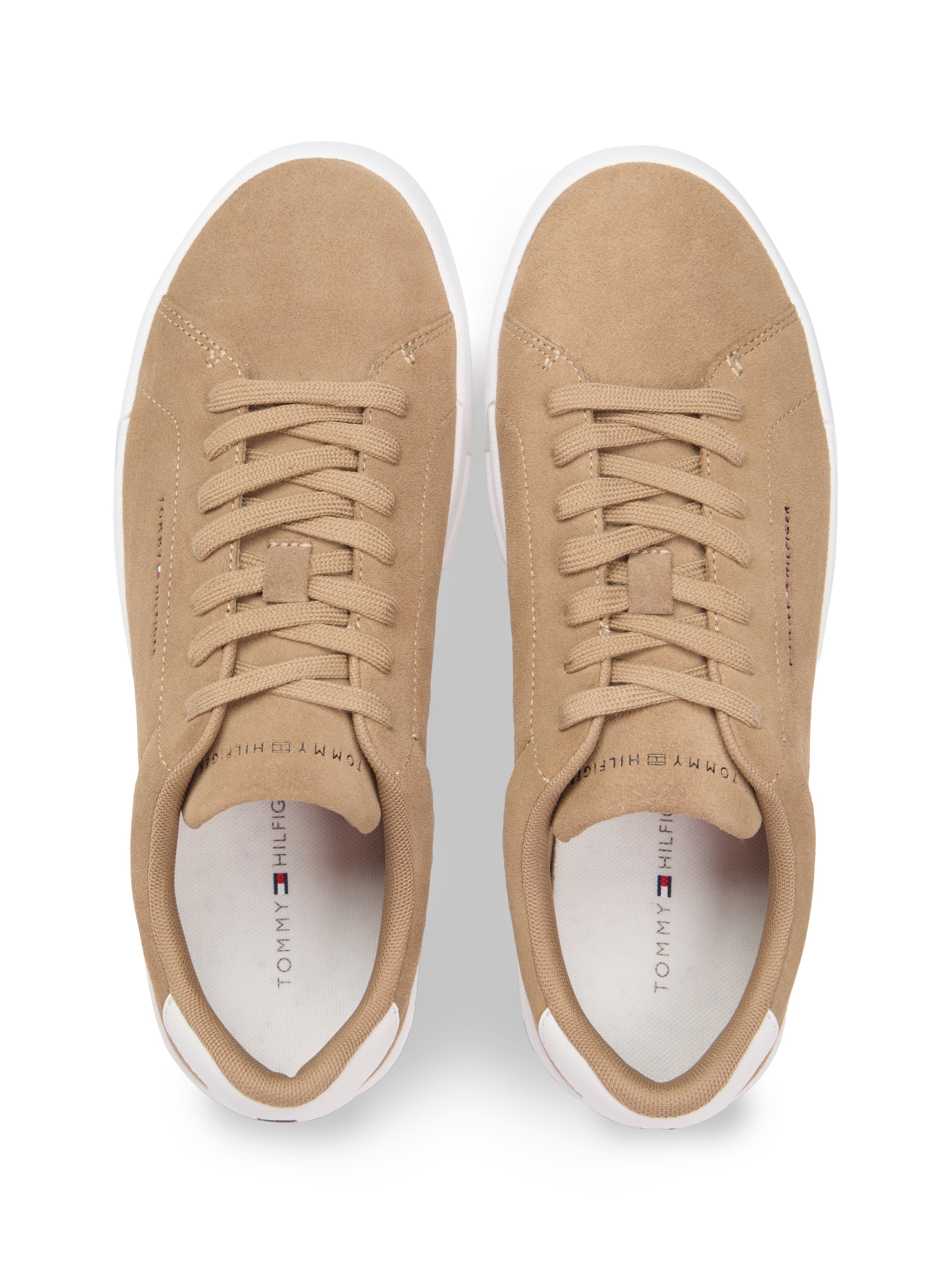 Tommy Hilfiger Sneaker "TH COURT CORE SUEDE" Freizeitschuh, Halbschuh, Schn günstig online kaufen