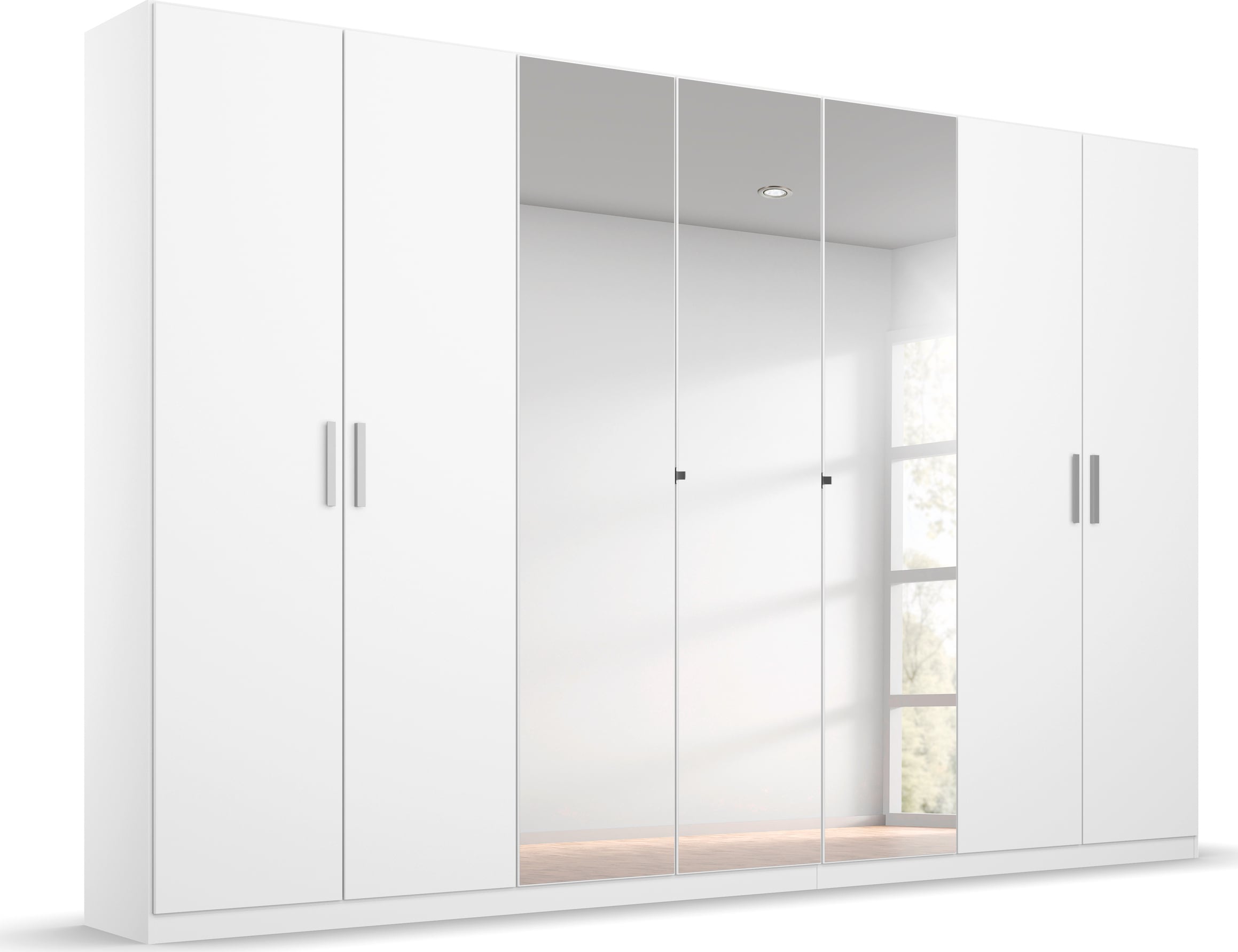 rauch Drehtürenschrank »Koluna«, mit Spiegel, inkl. 2 Innenschubladen sowie extra Böden