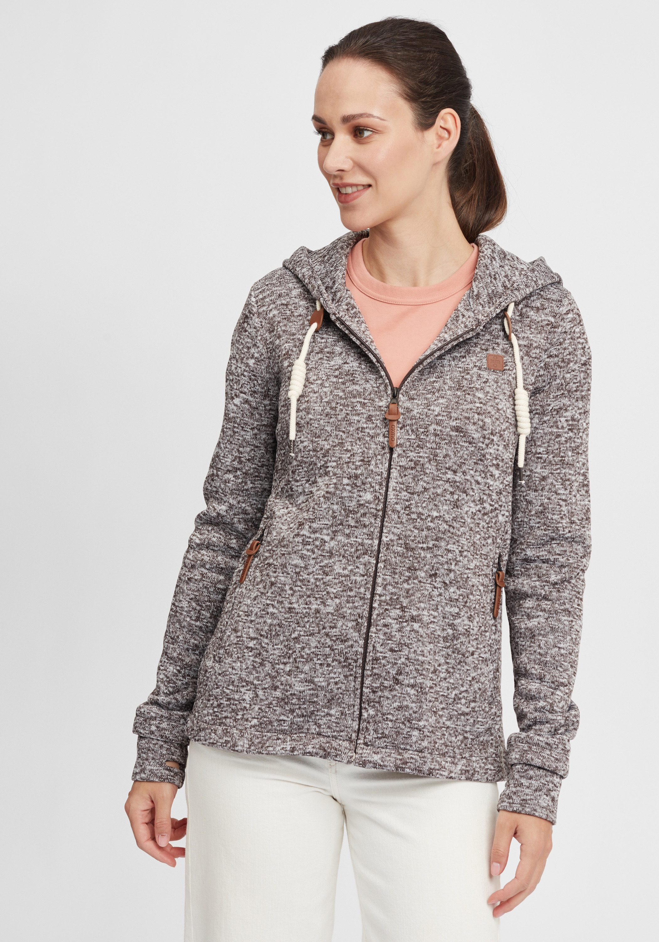 OXMO Strickfleecejacke »Strickfleecejacke OXThory«