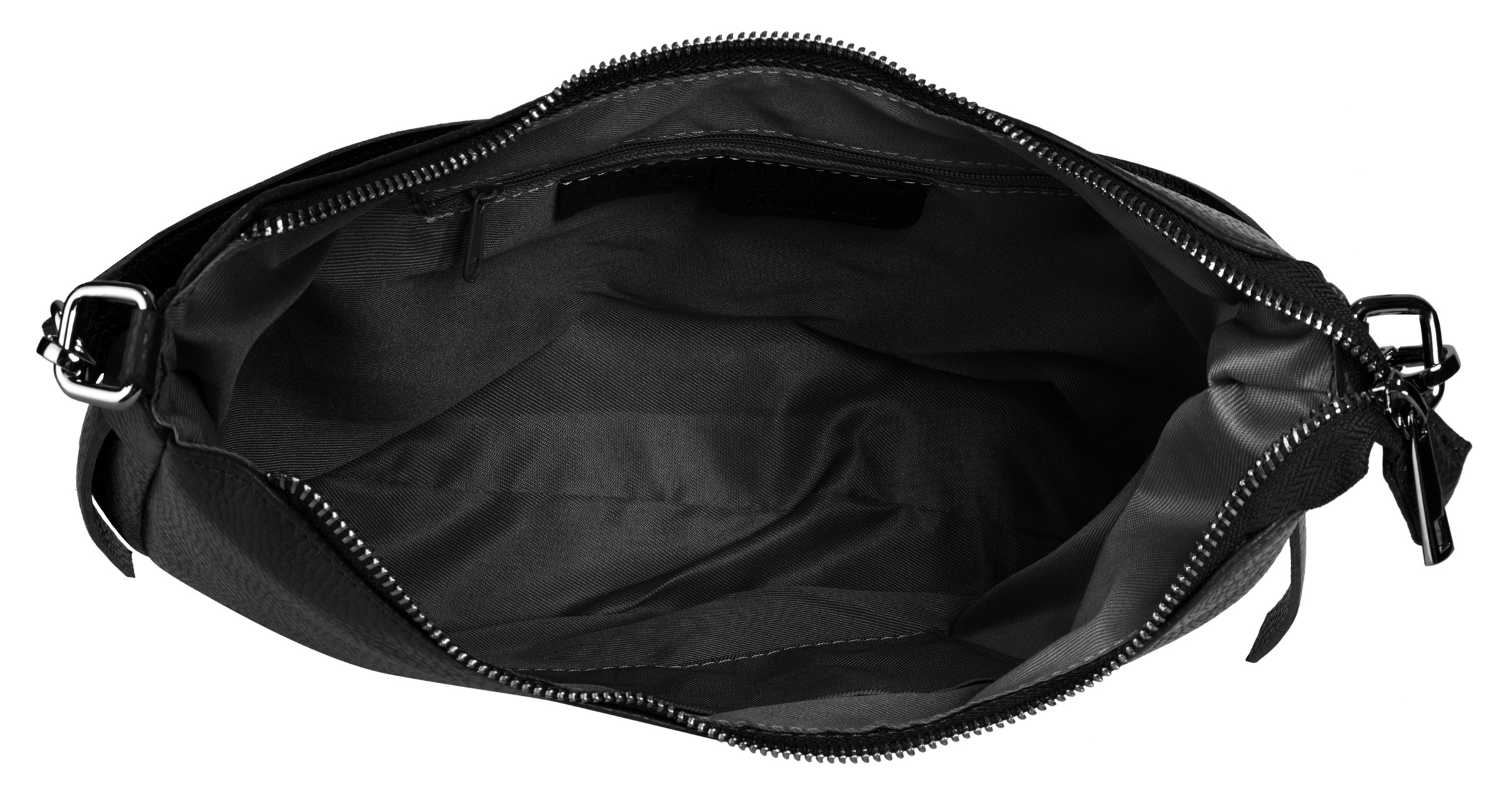 Cluty Umhängetasche, echt Leder, Made in Italy